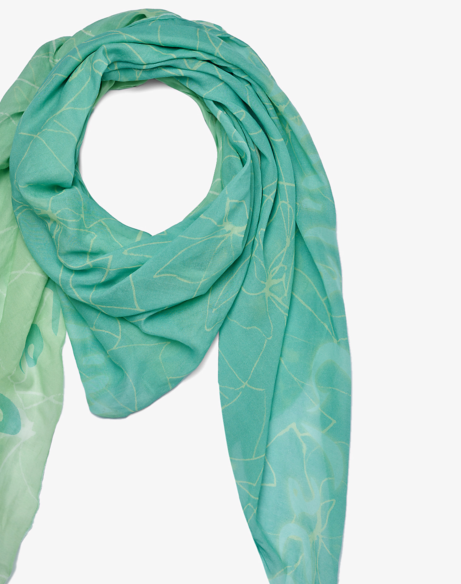 TRAPEZE SCARF IN VOILE COTTON SILK | Manila Grace