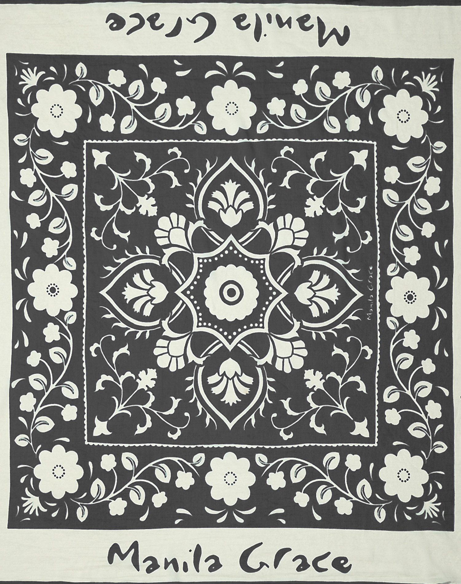 FOULARD BANDANA - BLACK - Manila Grace | Official Website