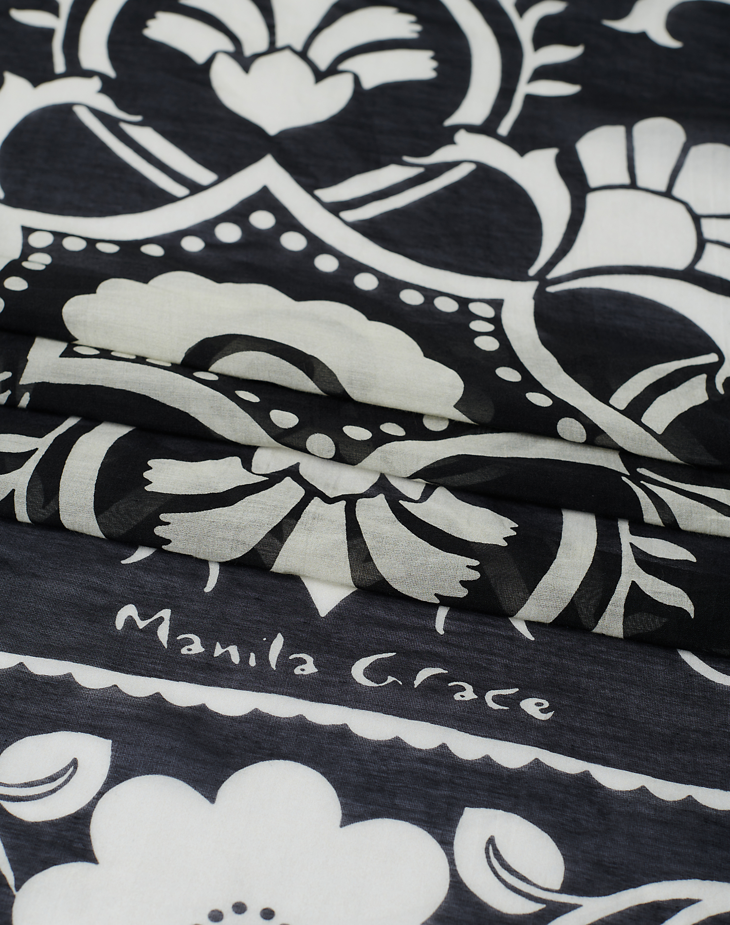 FOULARD BANDANA - BLACK - Manila Grace | Official Website