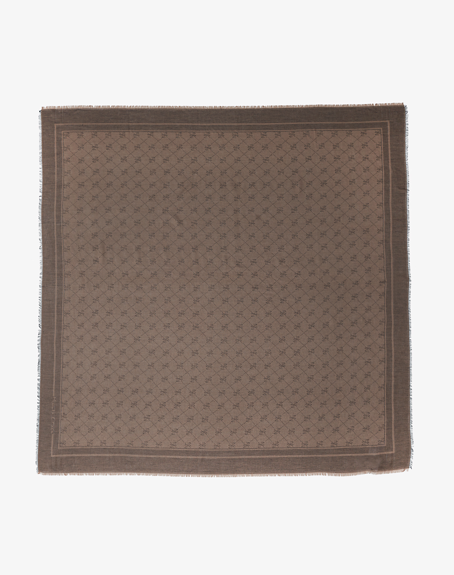 SHAWL MONOGRAM - EARTH - Manila Grace | Official Website