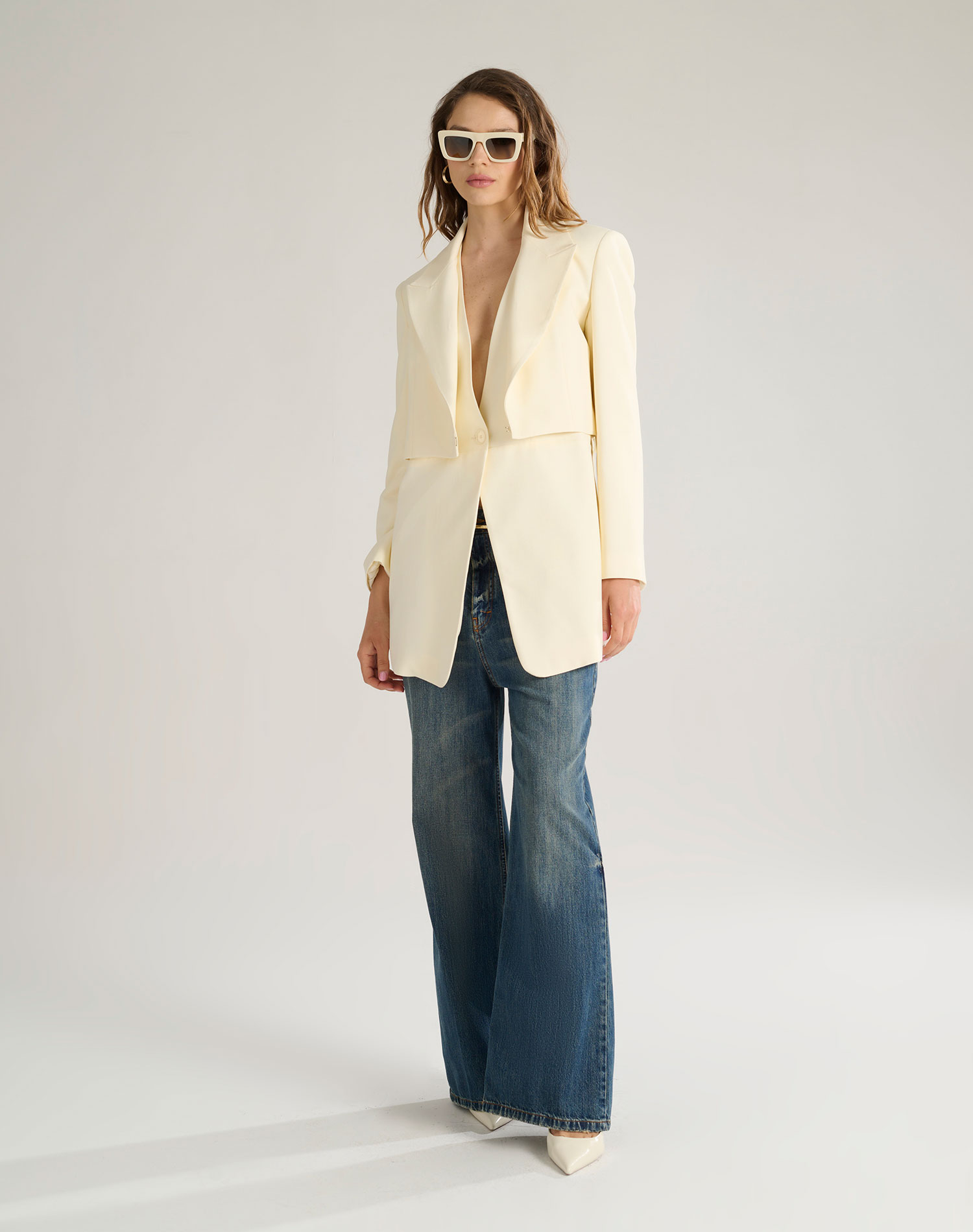 CROPPED JACKET - BUTTER - Manila Grace | Official Website
