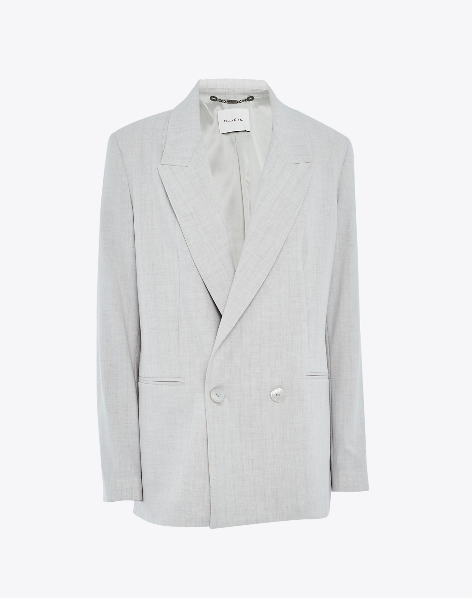 DOUBLE-BREASTED JACKET - JACKET & VEST - Manila Grace | Official Website
