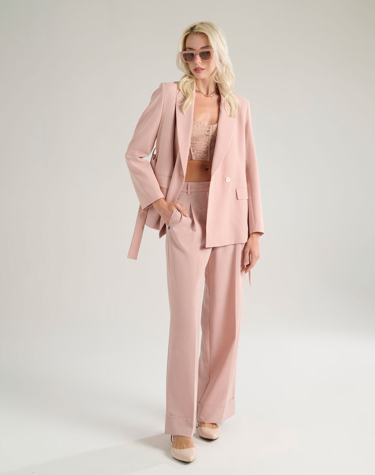 JACKET WITH BELT - MA632 - Manila Grace | Official Website