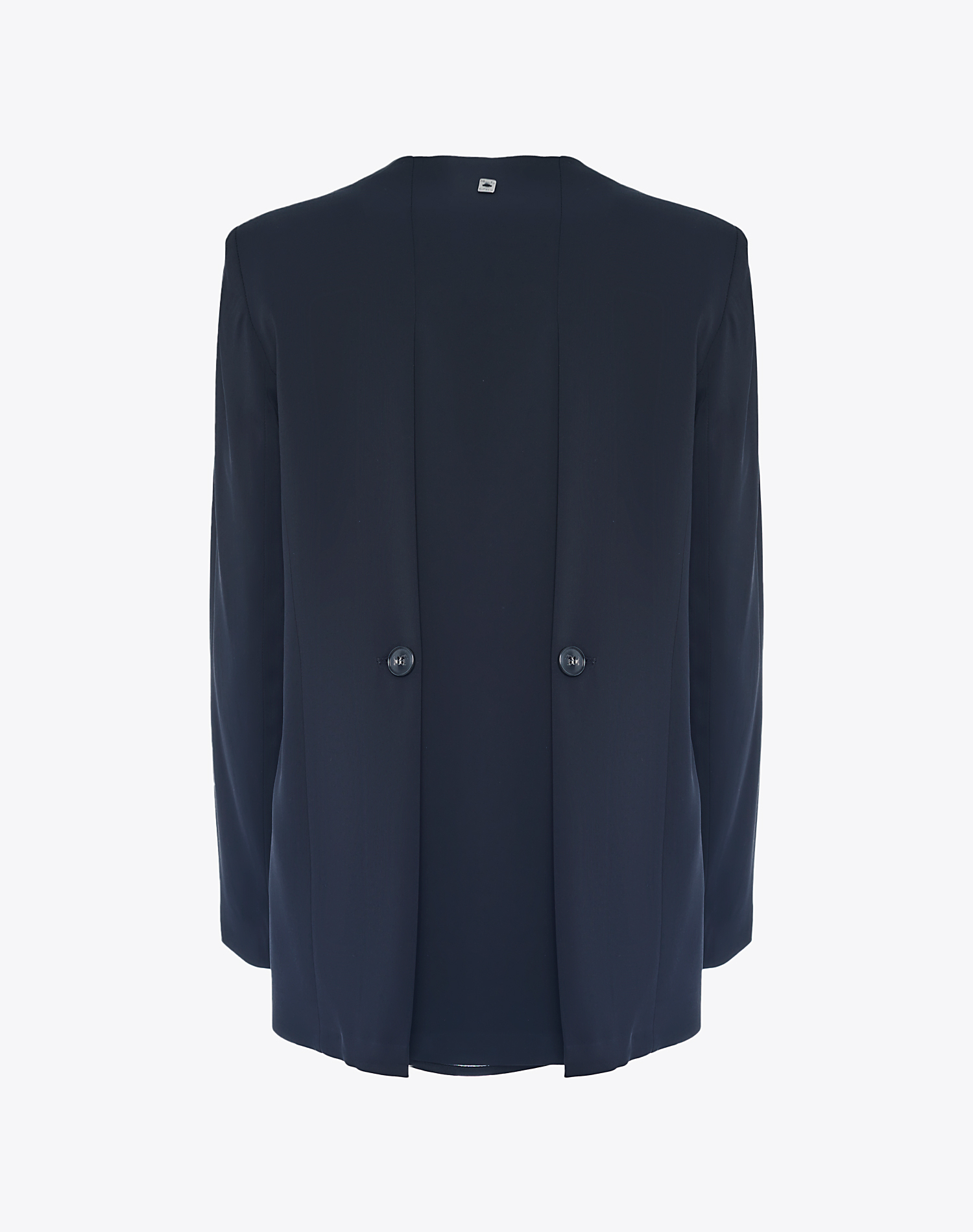 COLLARLESS BLAZER - BLACK - Manila Grace | Official Website