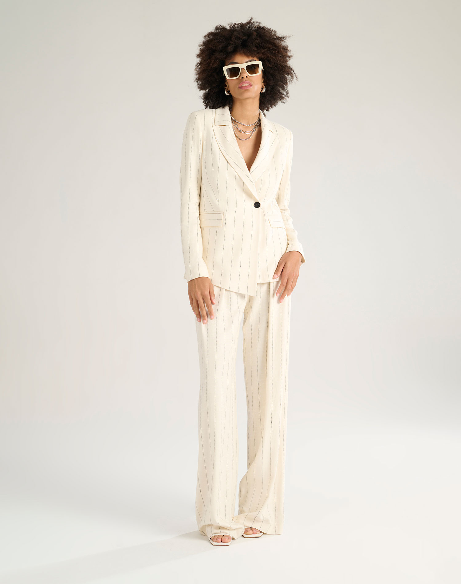 CROSSED JACKET - BUTTER - Manila Grace | Official Website