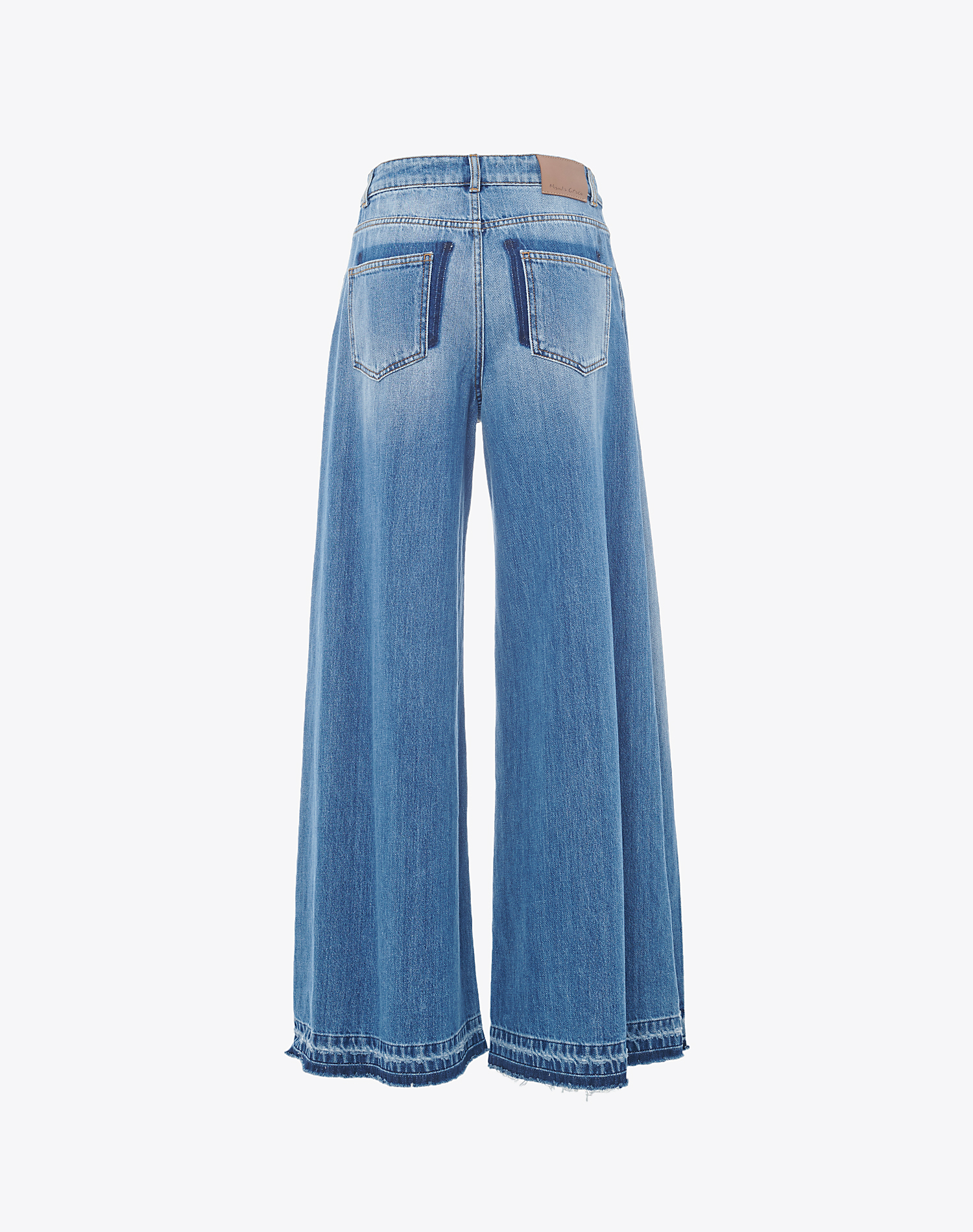 PALAZZO TROUSERS - MEDIUM BLUE - Manila Grace | Official Website
