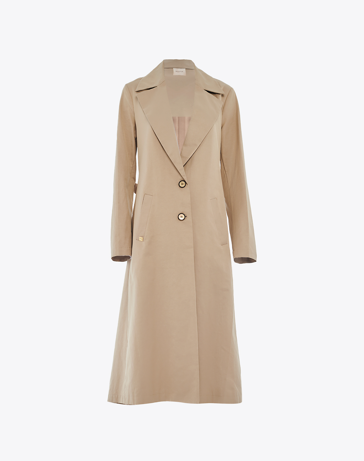 TRENCH COAT WITH PLEATS' - COAT - Manila Grace | Official Website