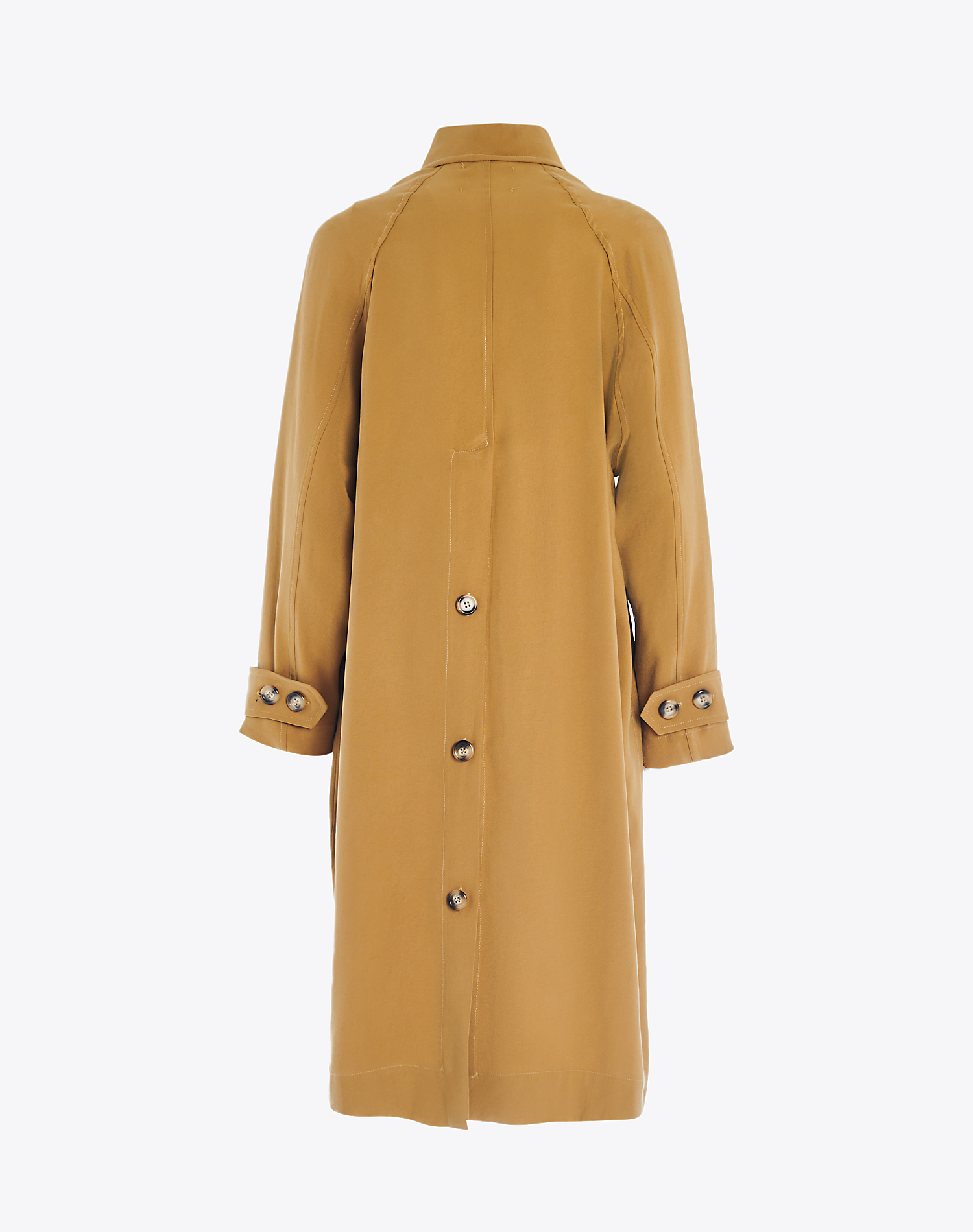 LONG TRENCH COAT - MUSTARD - Manila Grace | Official Website