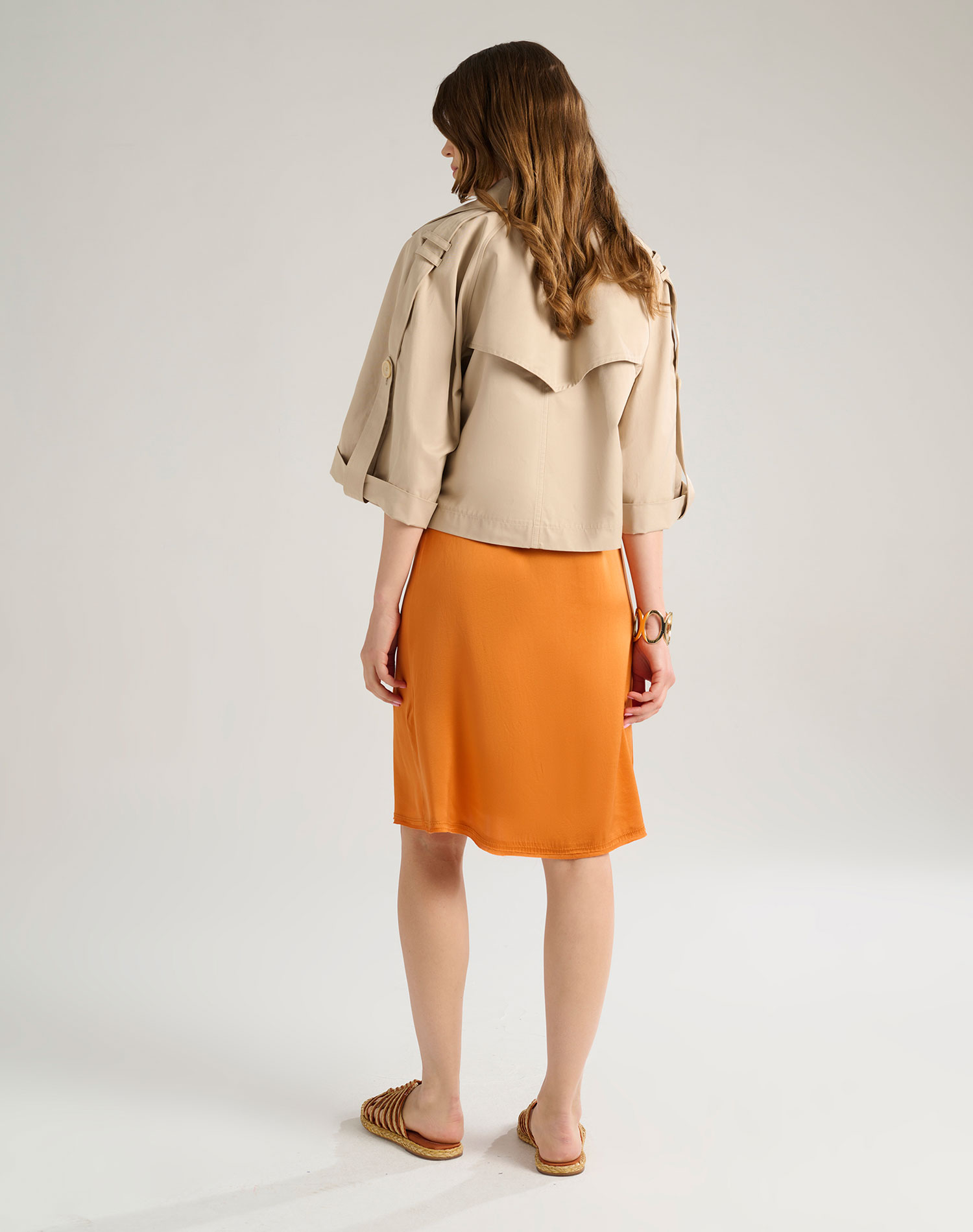 SHORT TRENCH - MA631 - Manila Grace | Official Website