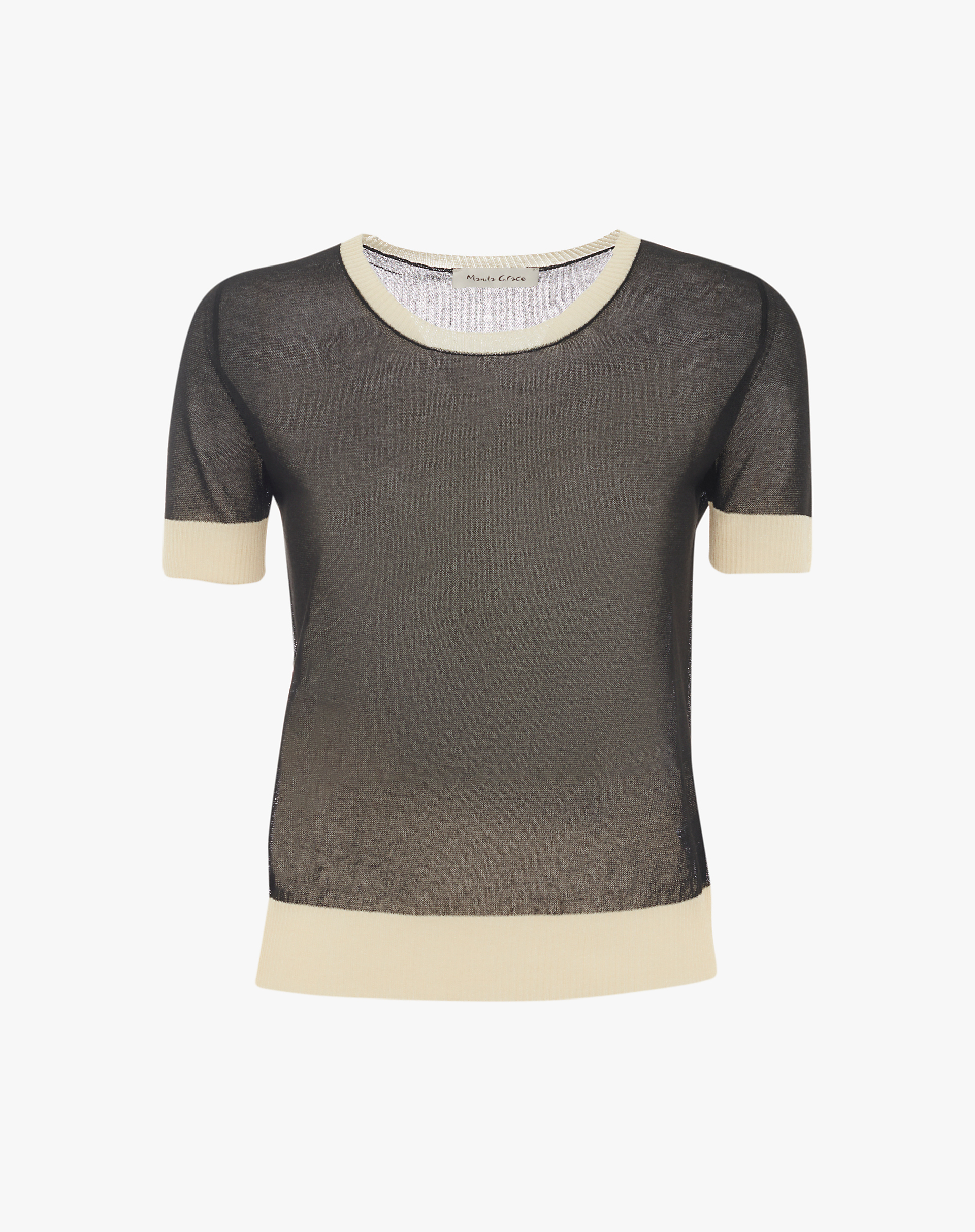 SHORT SLEEVE JERSEY - KNITWEAR - Manila Grace | Official Website