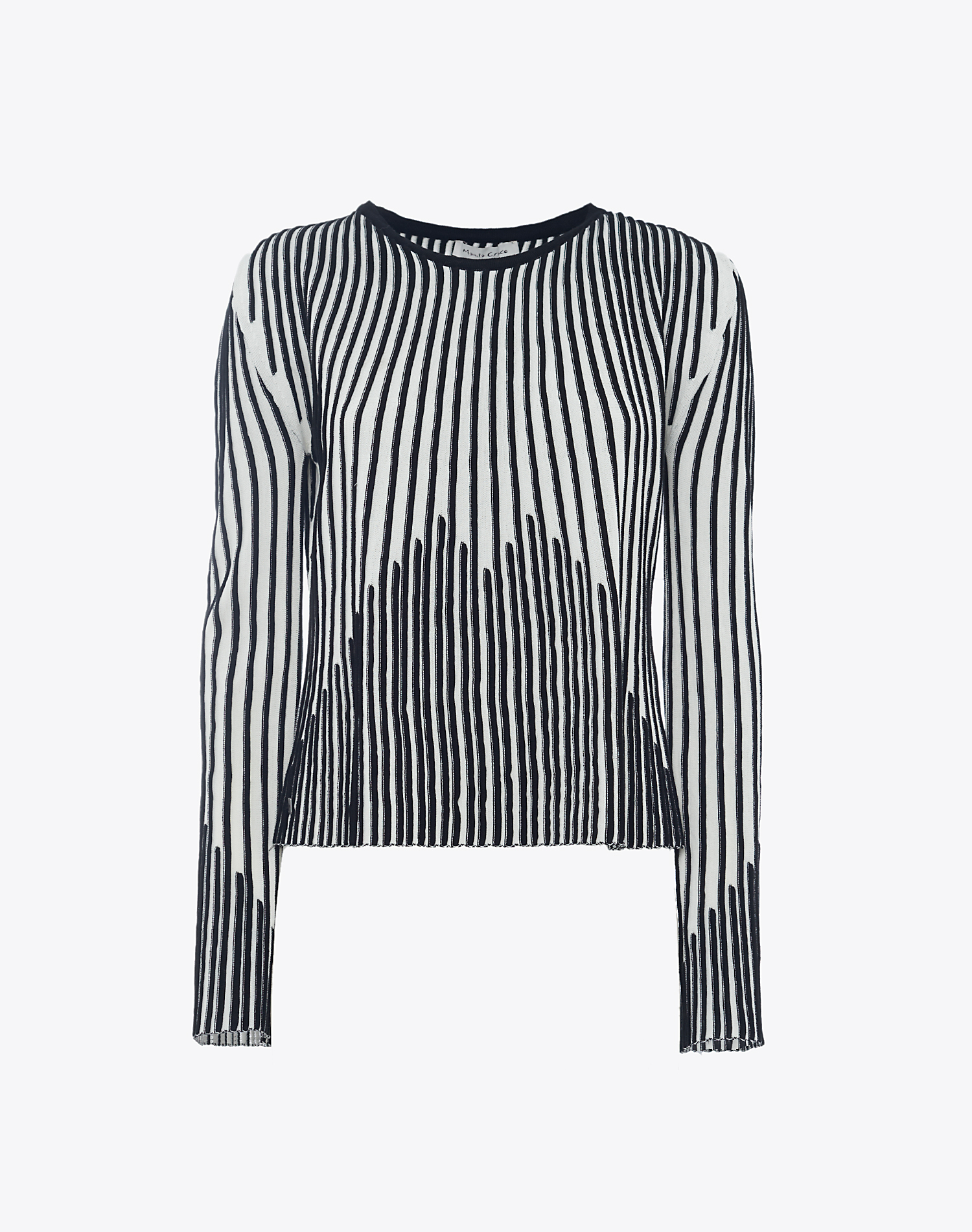 TWO-TONE JACQUARD SWEATER - MA131 - Manila Grace | Official Website