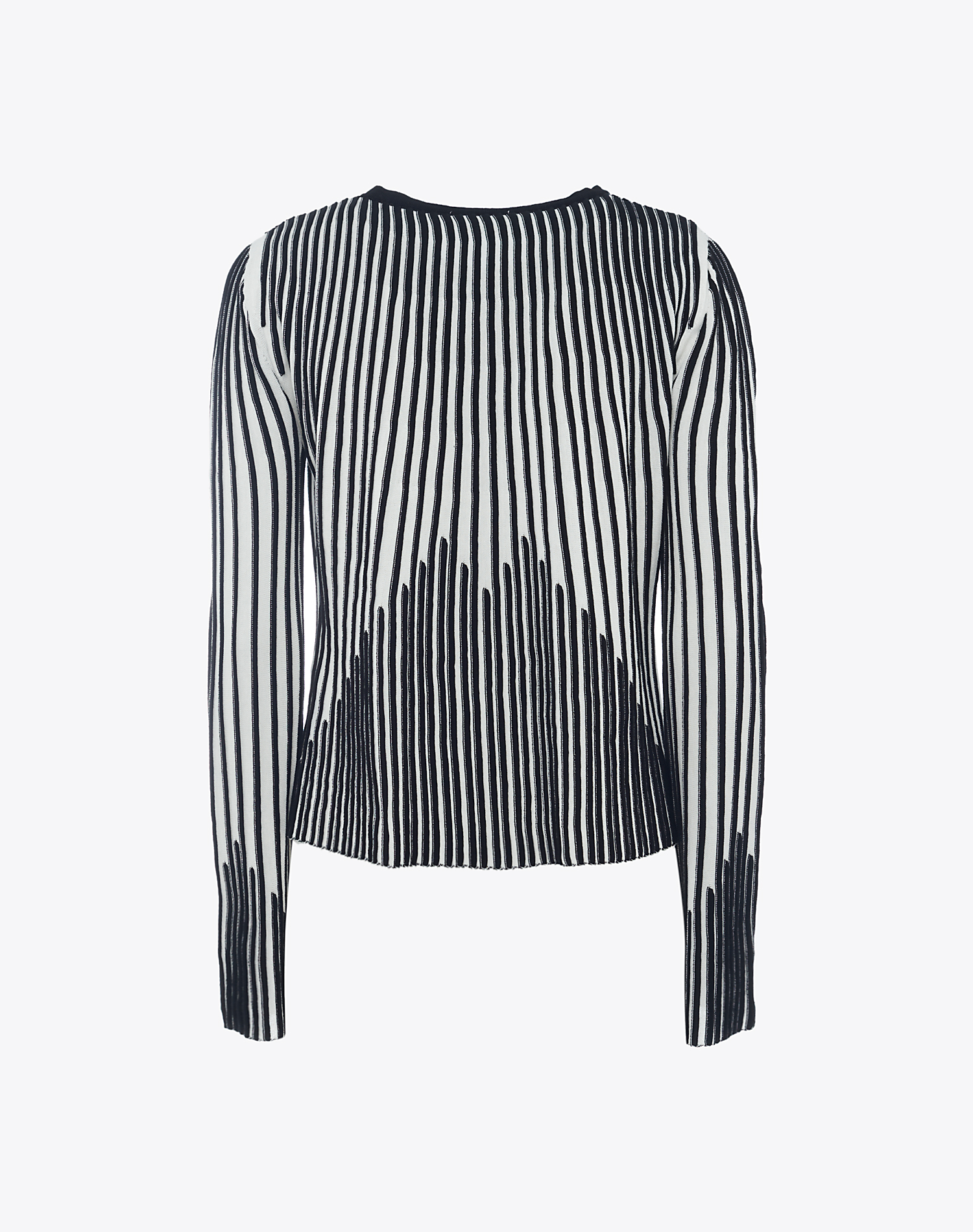 TWO-TONE JACQUARD SWEATER - MA131 - Manila Grace | Official Website