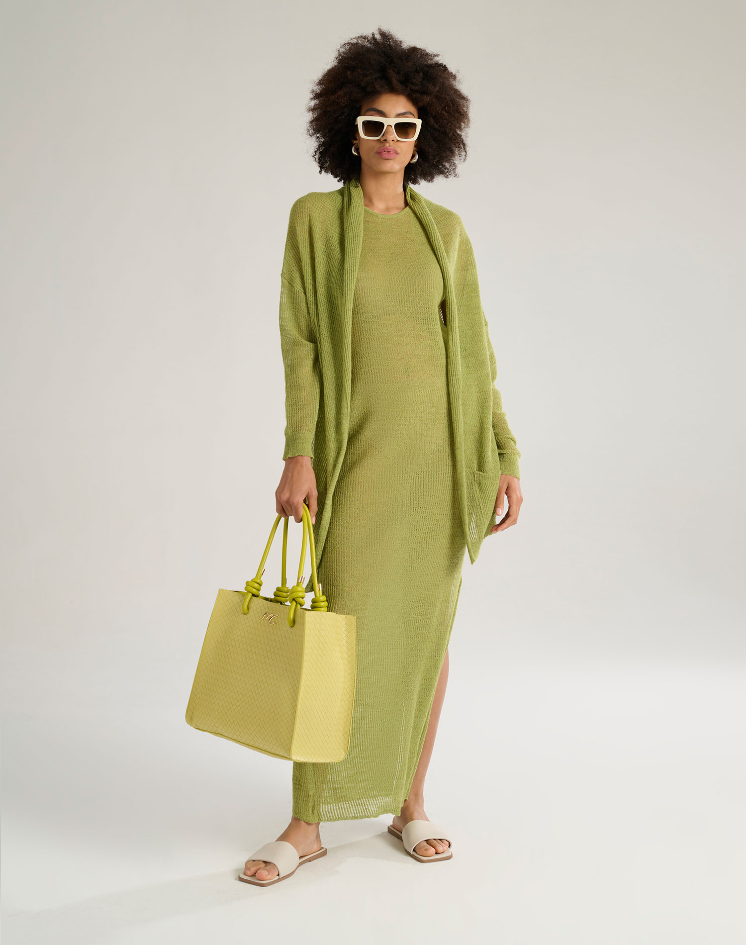 CARDIGAN OVER - LEAF - Manila Grace | Official Website