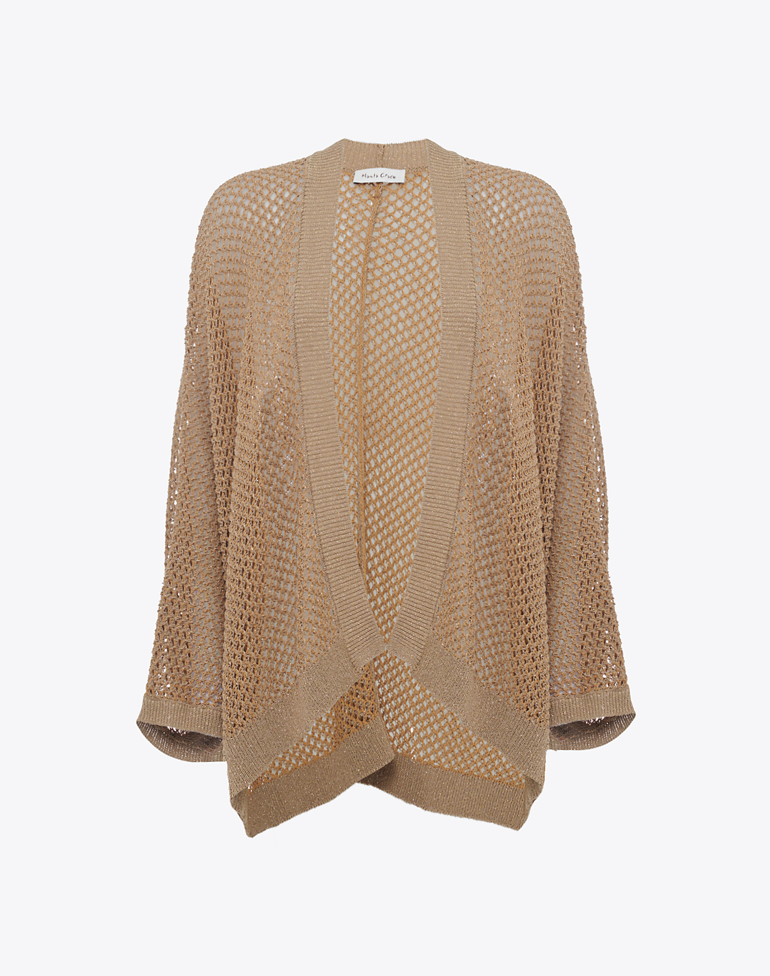NET STITCH CARDIGAN - KNITWEAR - Manila Grace | Official Website