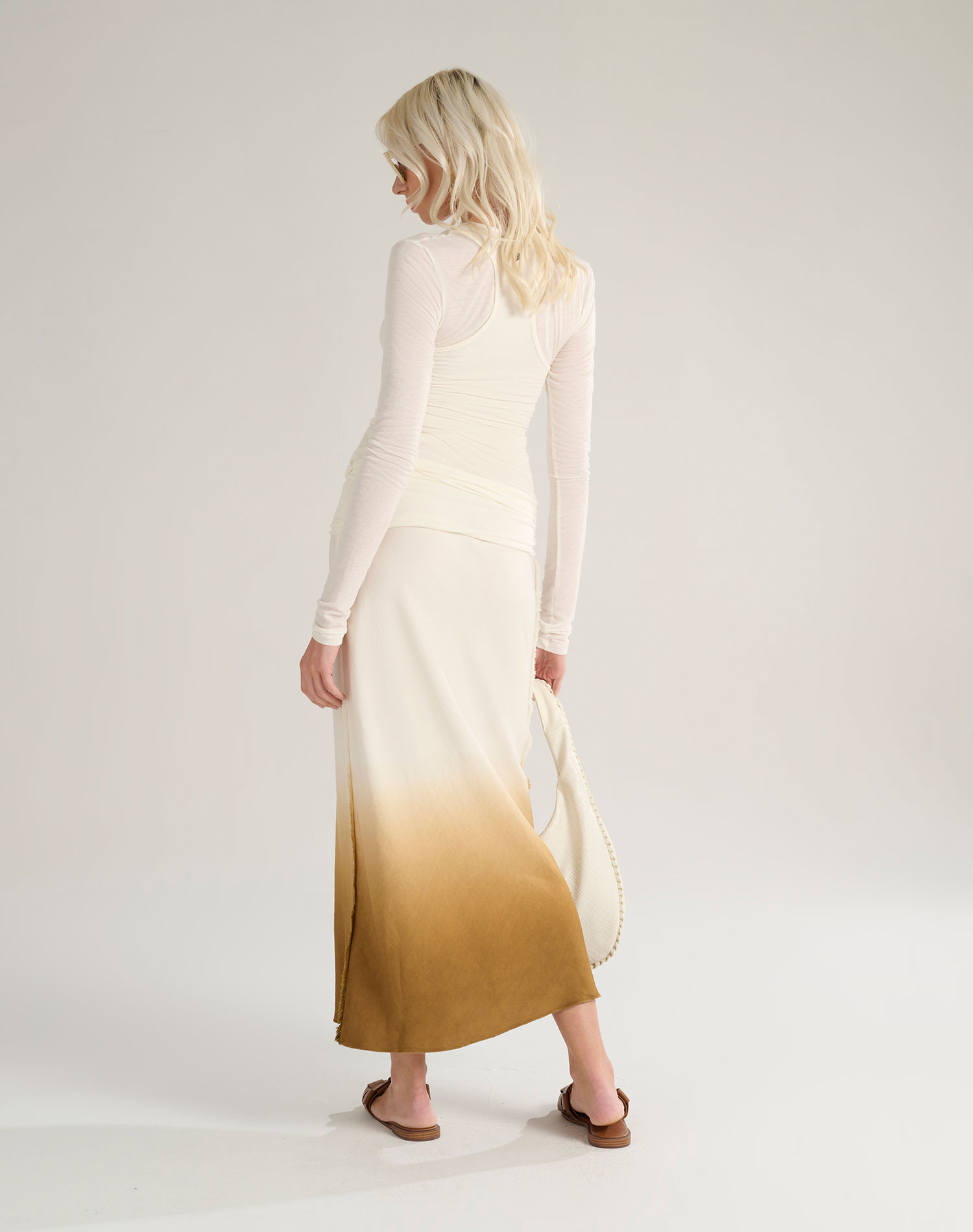 DRAWSTRING SKIRT - MUSTARD - Manila Grace | Official Website