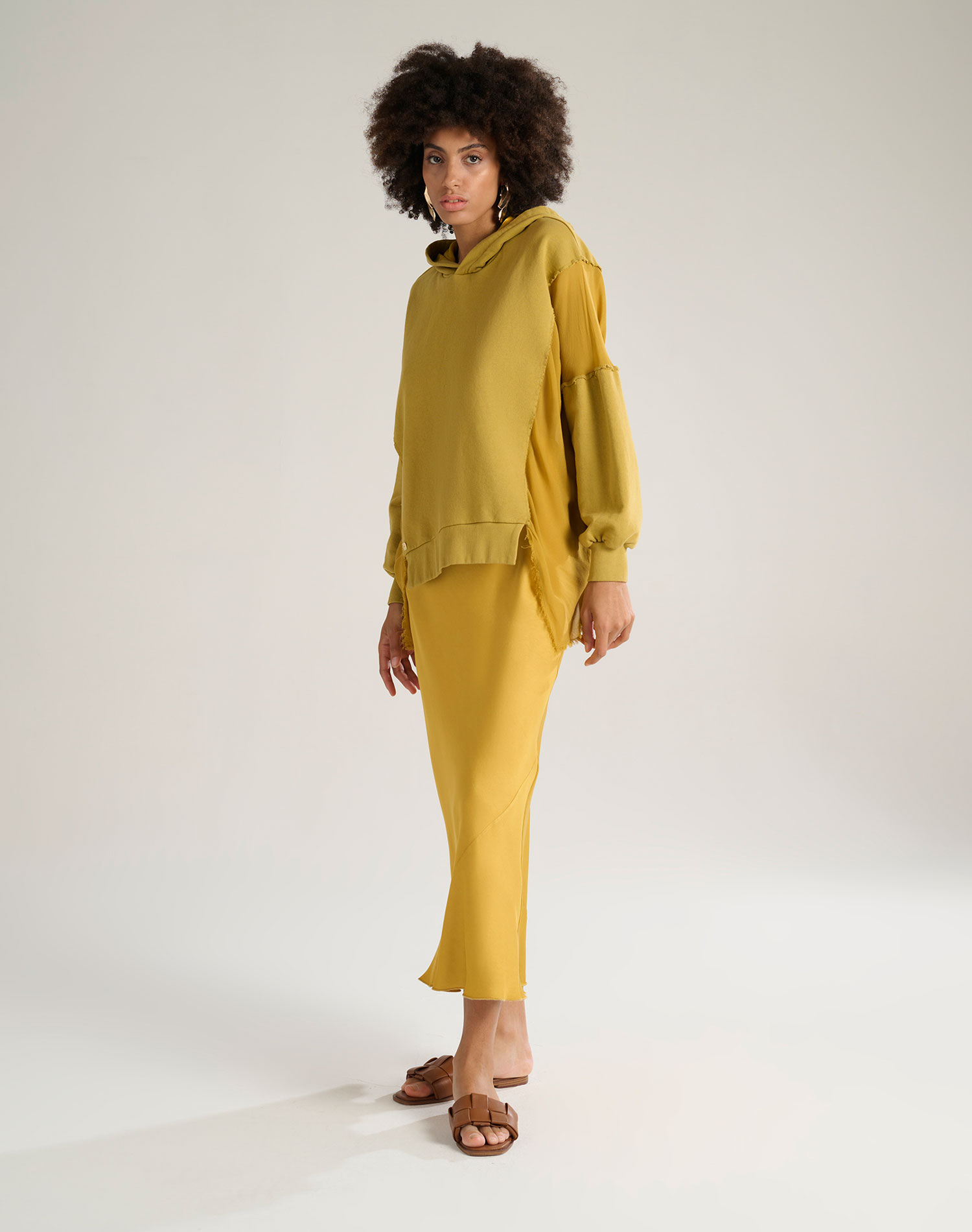BIAS SKIRT - MUSTARD - Manila Grace | Official Website