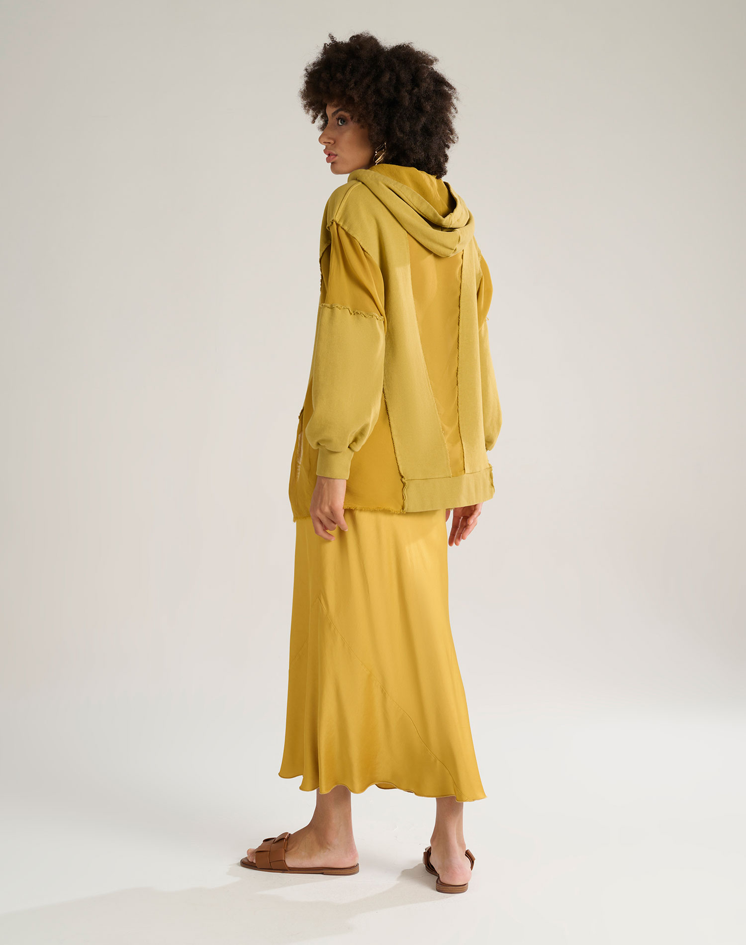 BIAS SKIRT - MUSTARD - Manila Grace | Official Website