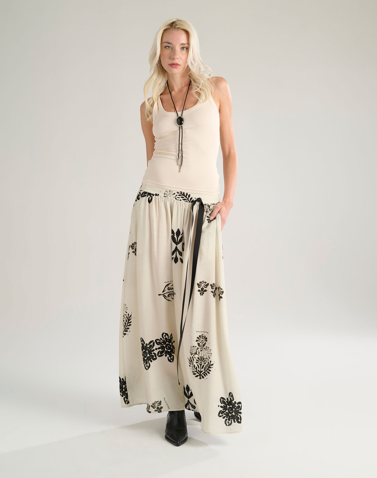 LONG SKIRT - BUTTER - Manila Grace | Official Website