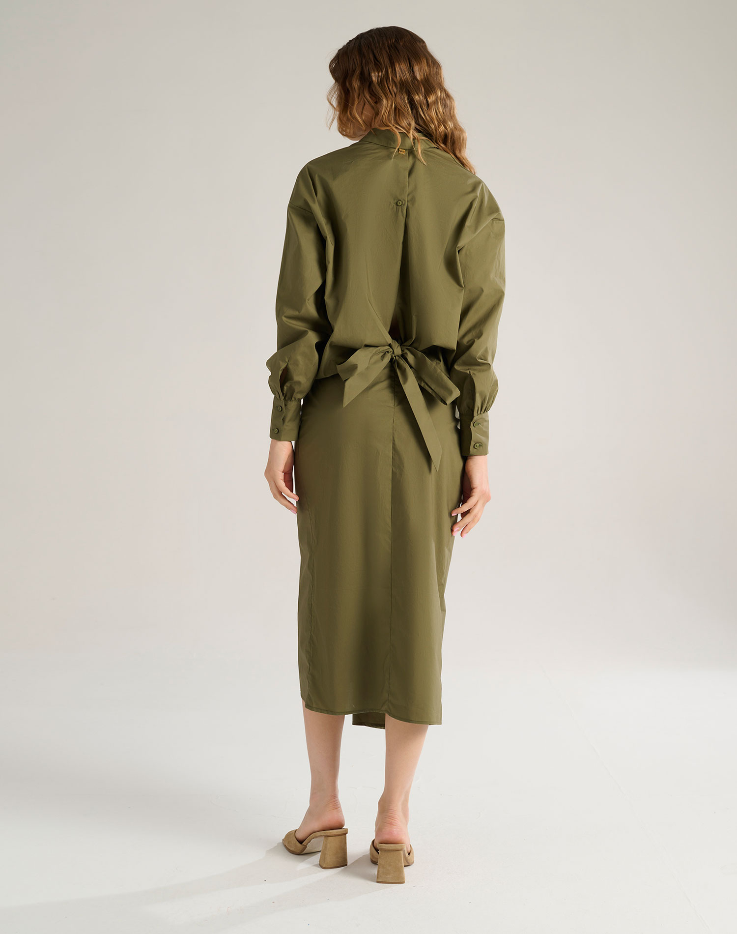 SKIRT WITH DRAPE - MA509 - Manila Grace | Official Website