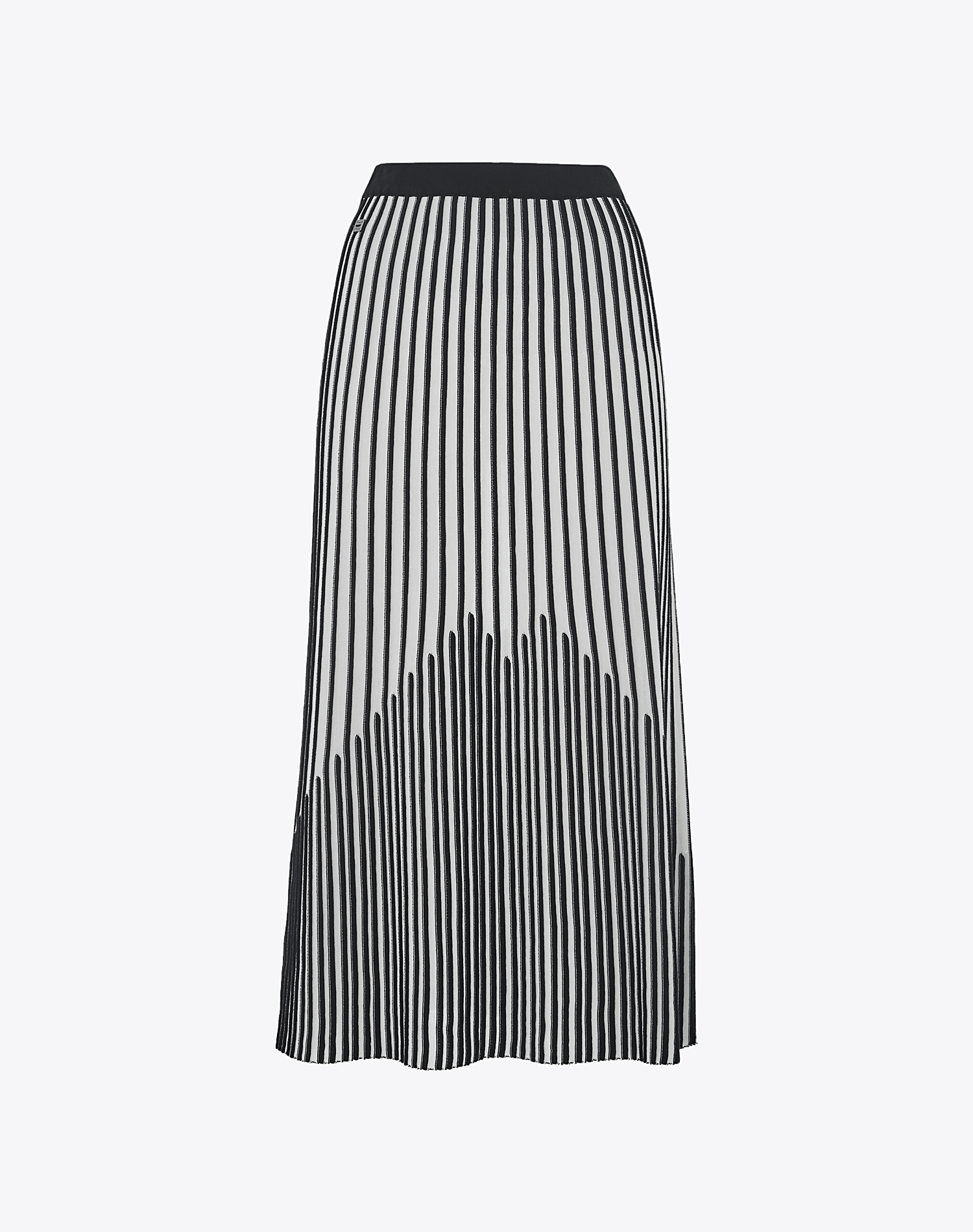 TWO-TONE STRIPED STITCH SKIRT - MA131 - Manila Grace | Official Website