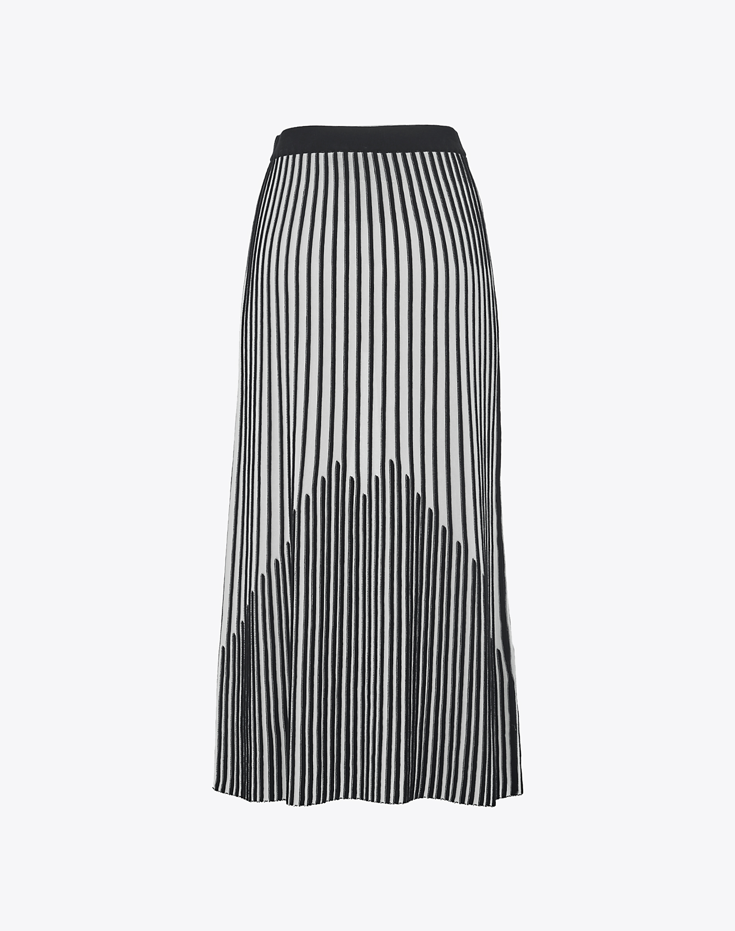 TWO-TONE STRIPED STITCH SKIRT - MA131 - Manila Grace | Official Website