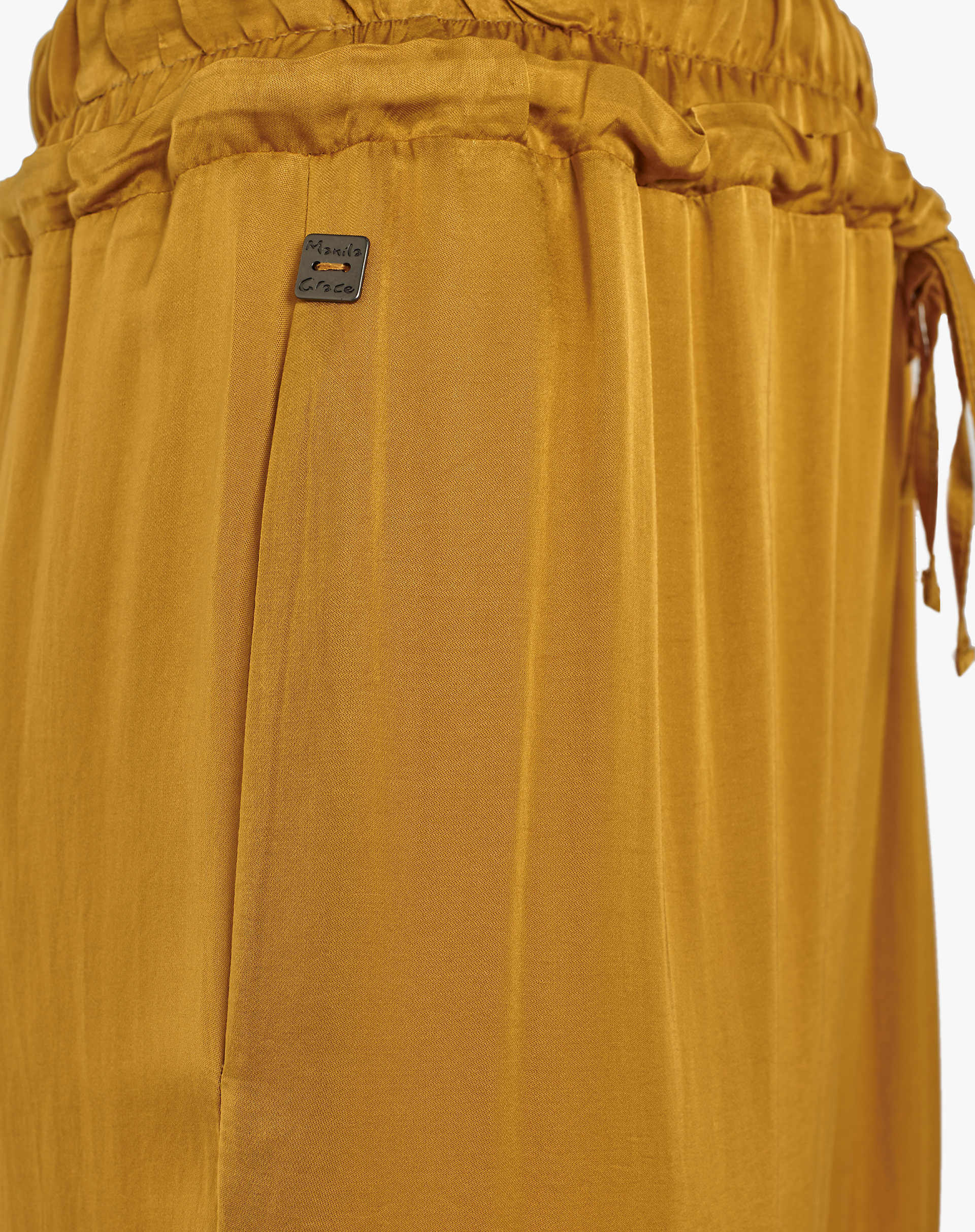 DOUBLE CORSET TROUSERS - MUSTARD - Manila Grace | Official Website