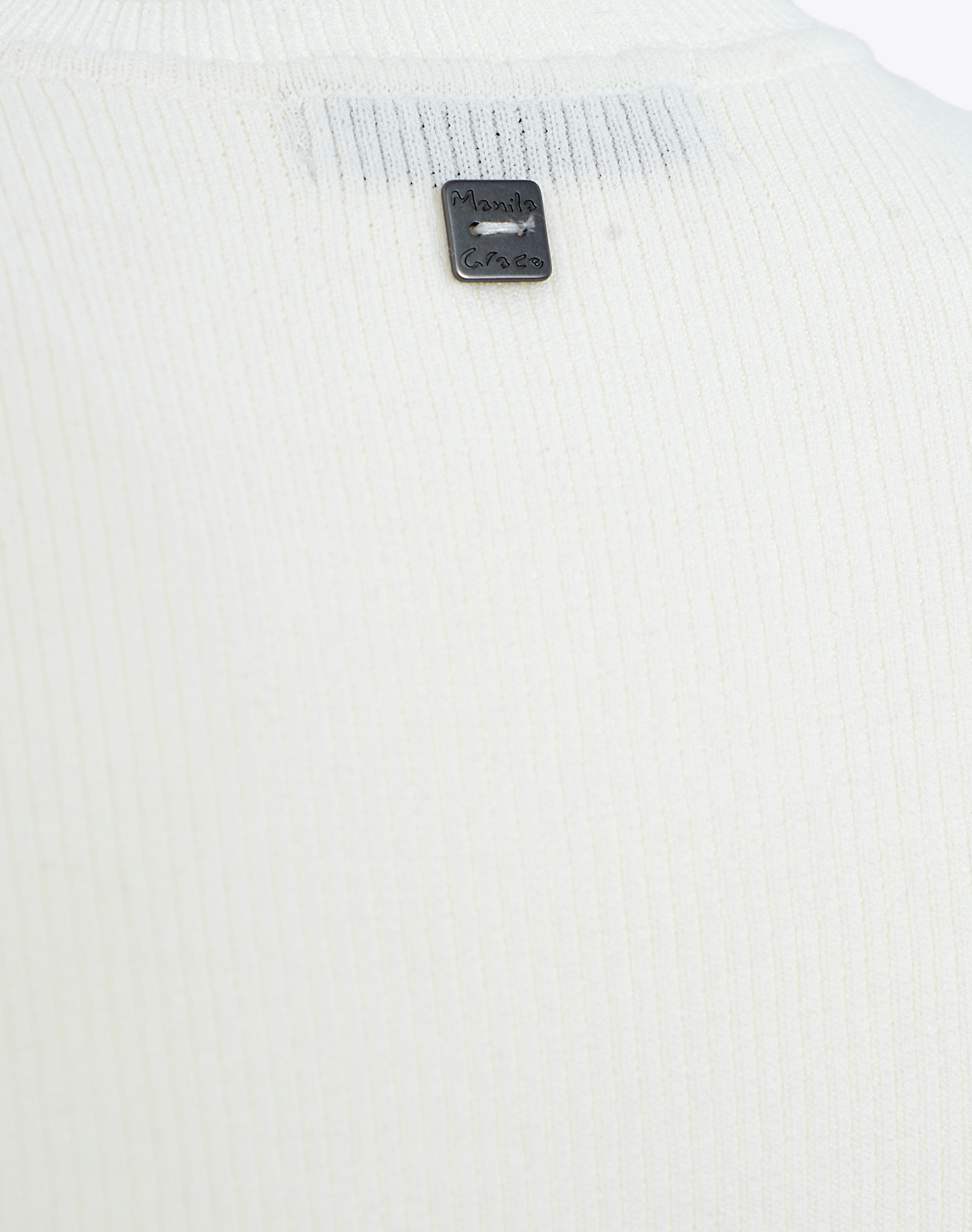 CREWNECK TANK TOP - OFF WHITE - Manila Grace | Official Website