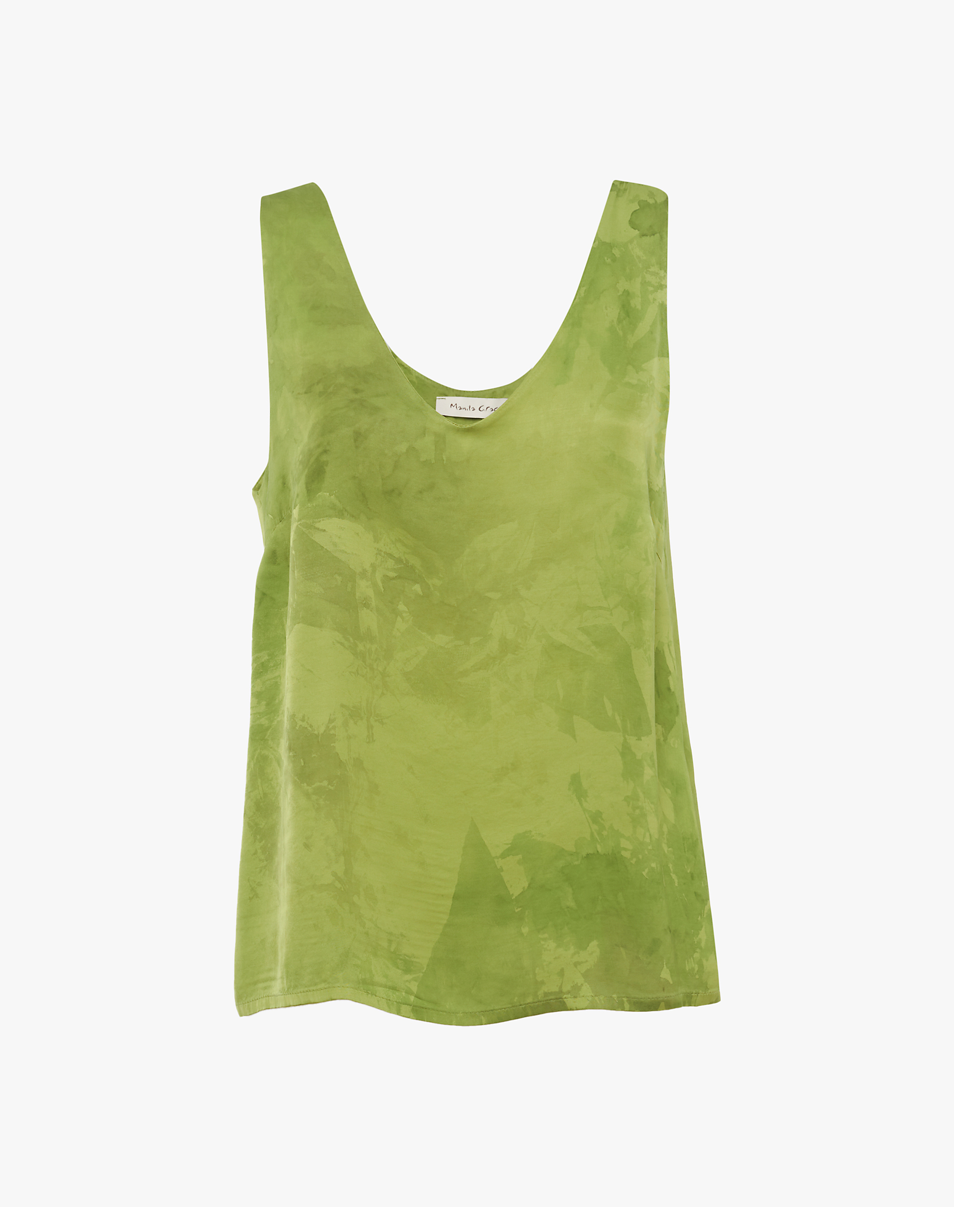V-NECK TANK TOP - LEAF - Manila Grace | Official Website