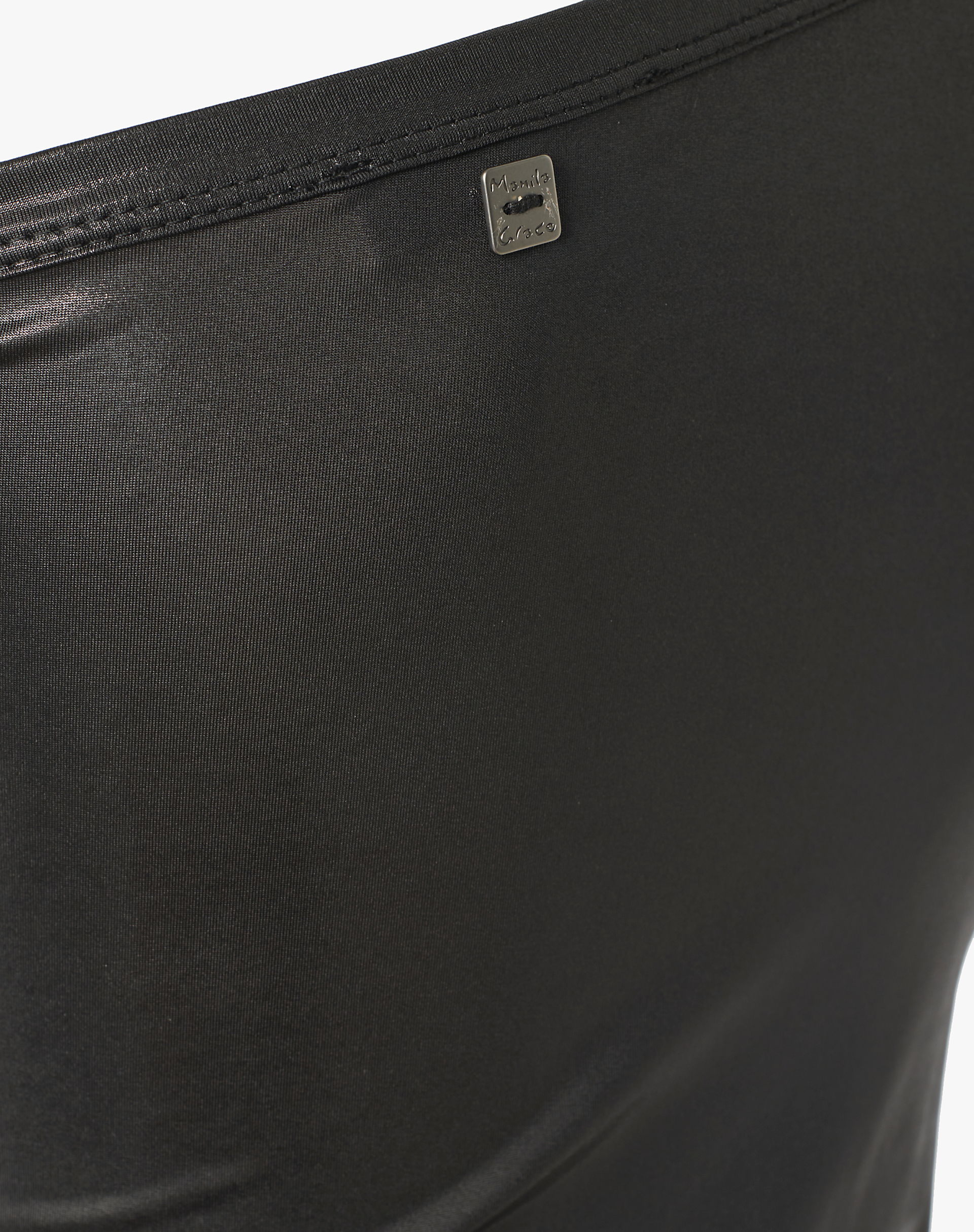 ONE-SHOULDER TANK TOP - BLACK - Manila Grace | Official Website