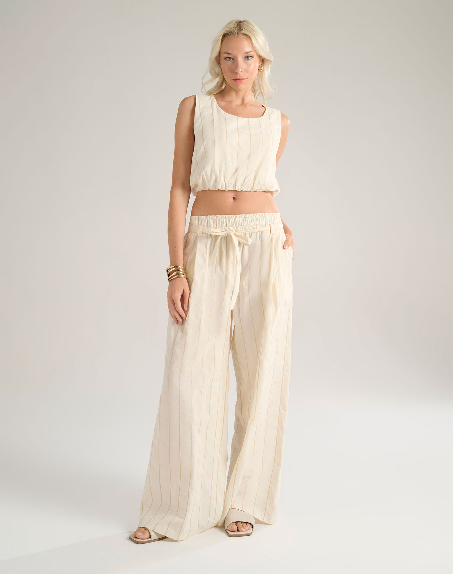 CROPPED TOP - OFF WHITE - Manila Grace | Official Website