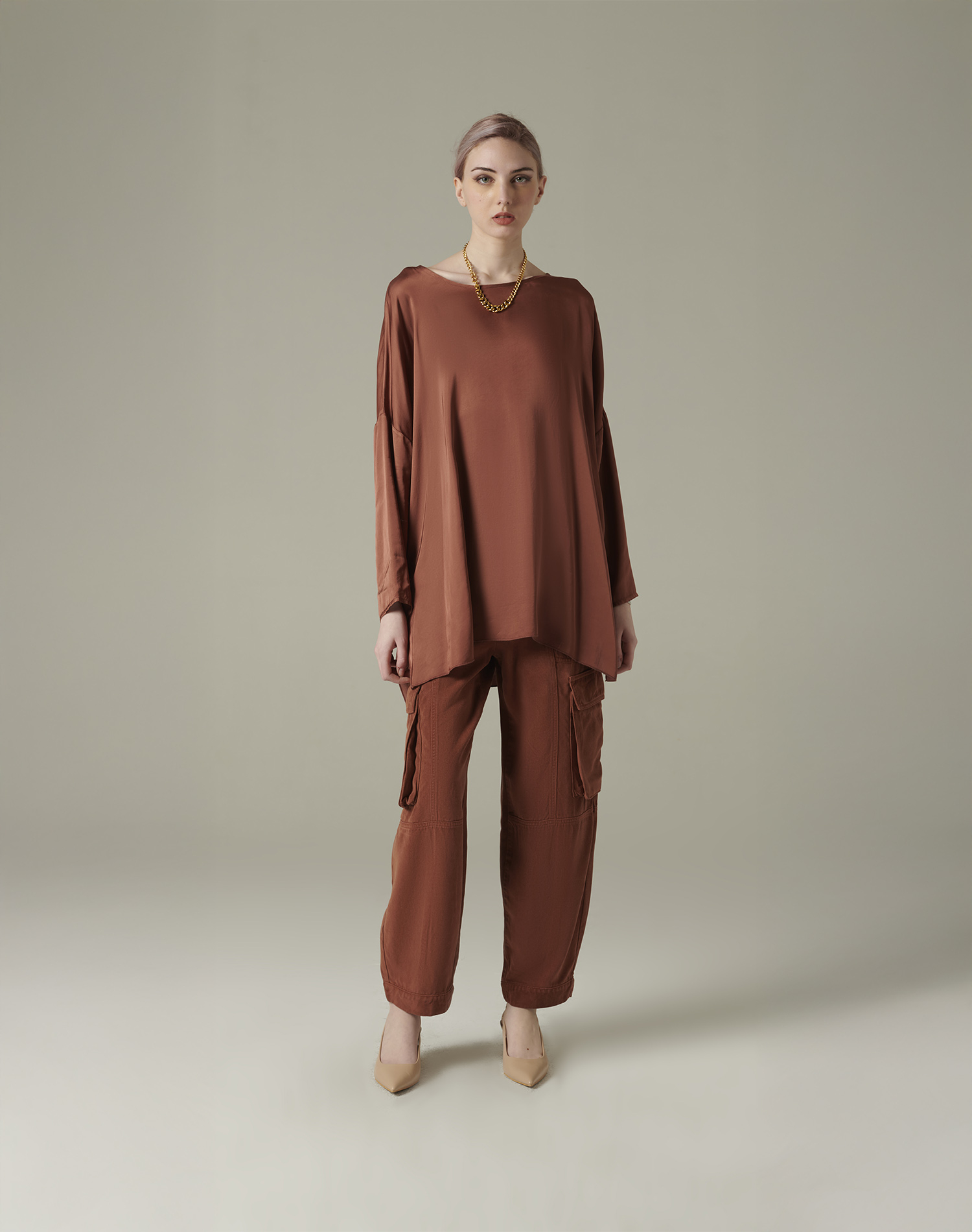 OVERSIZED BLOUSE WITH SIDE SLITS | Manila Grace