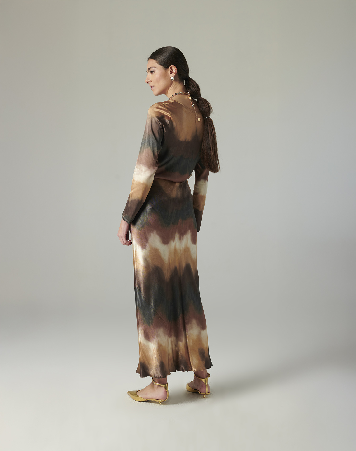 TIE-DYE LONG SLEEVE BLOUSE | Manila Grace