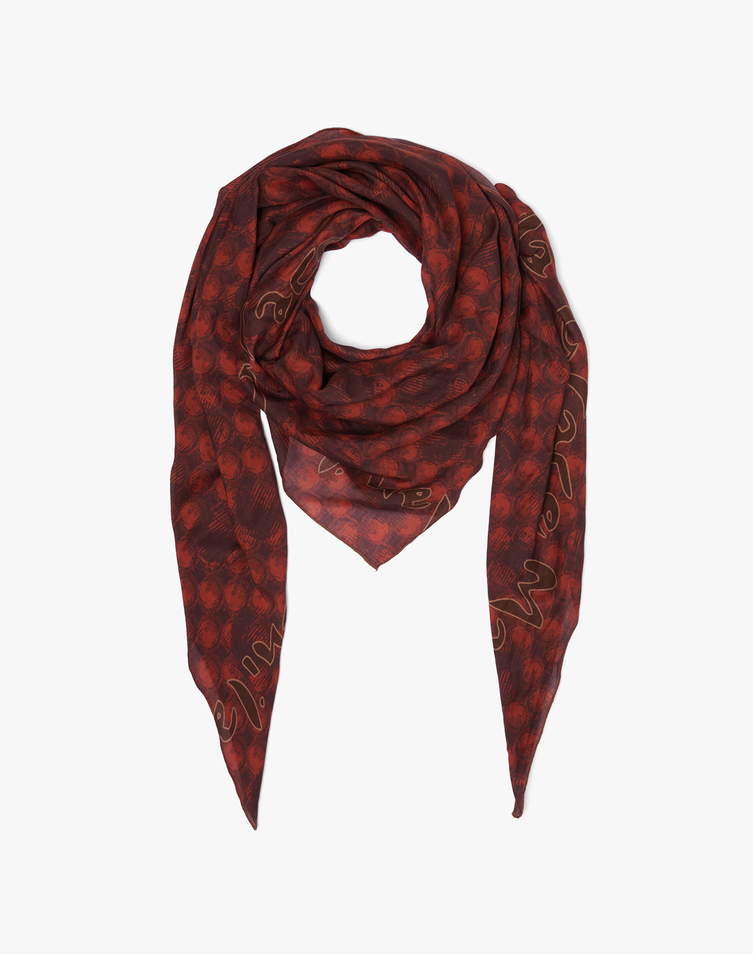 TRAPEZE SCARF IN COTTON AND SILK VOILE | Manila Grace