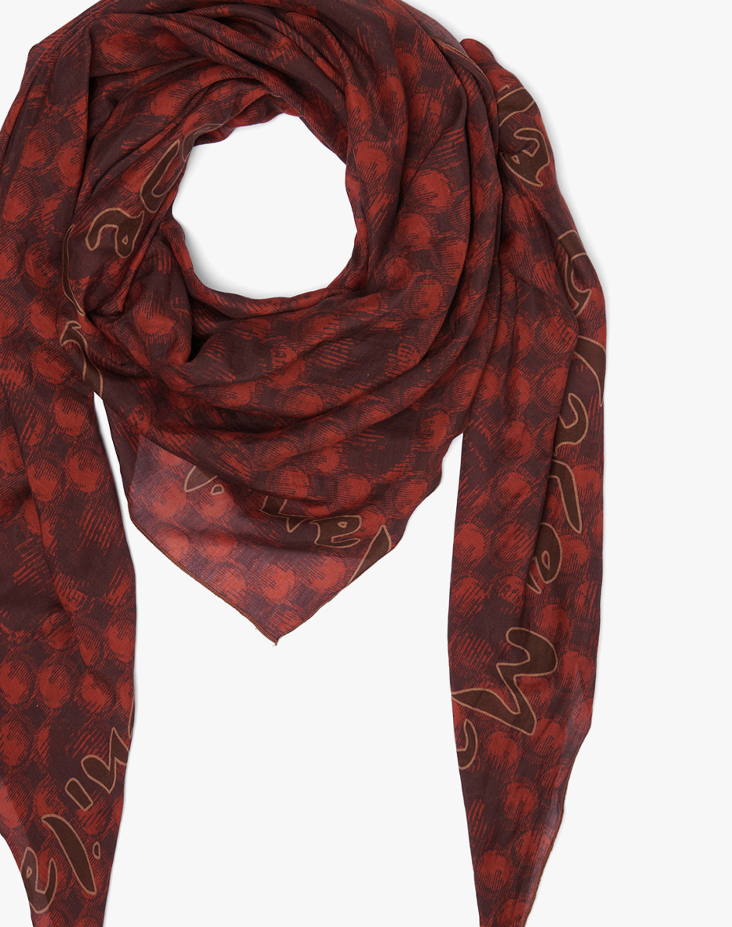 TRAPEZE SCARF IN COTTON AND SILK VOILE | Manila Grace