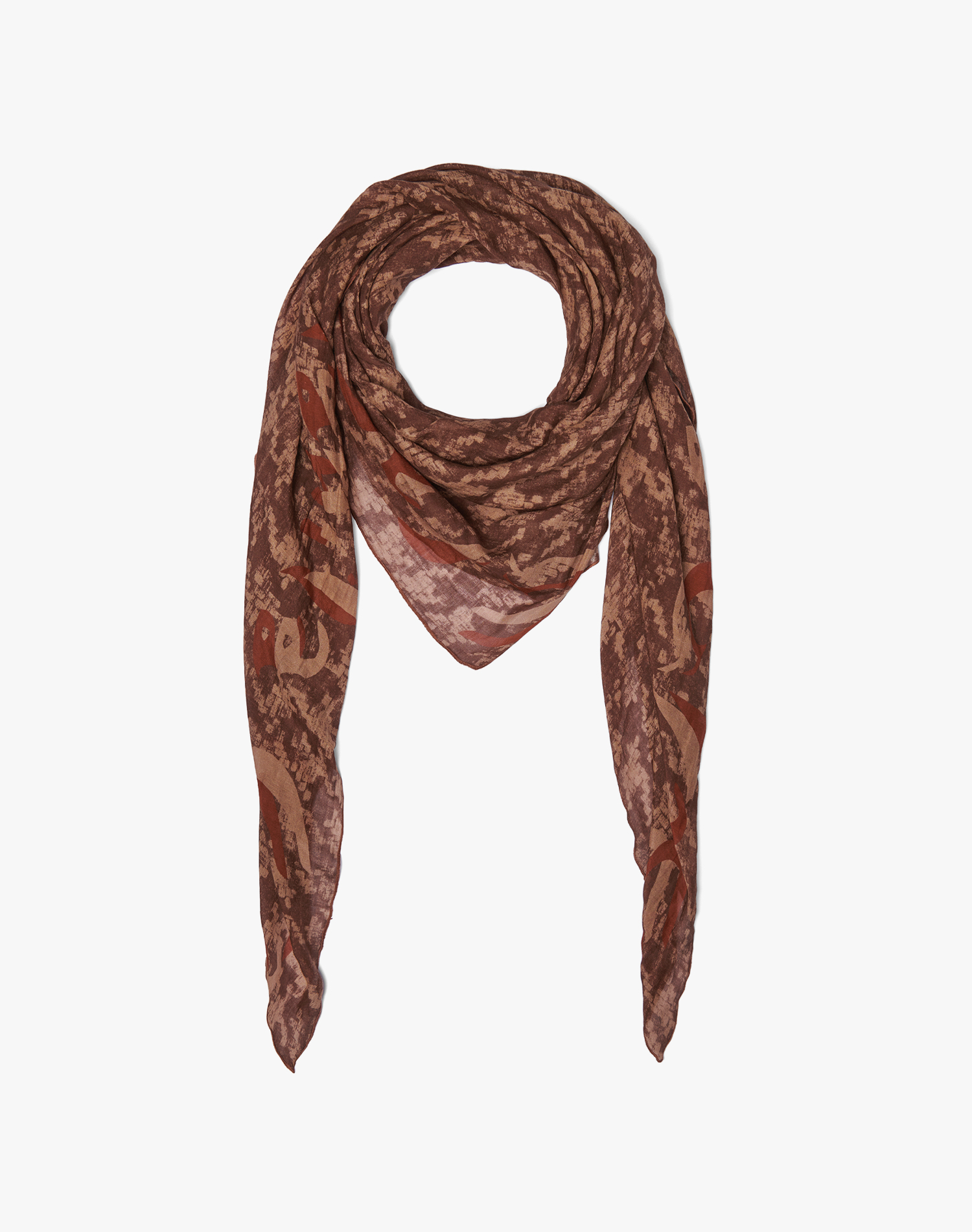 TRAPEZE SCARF IN COTTON AND SILK VOILE | Manila Grace