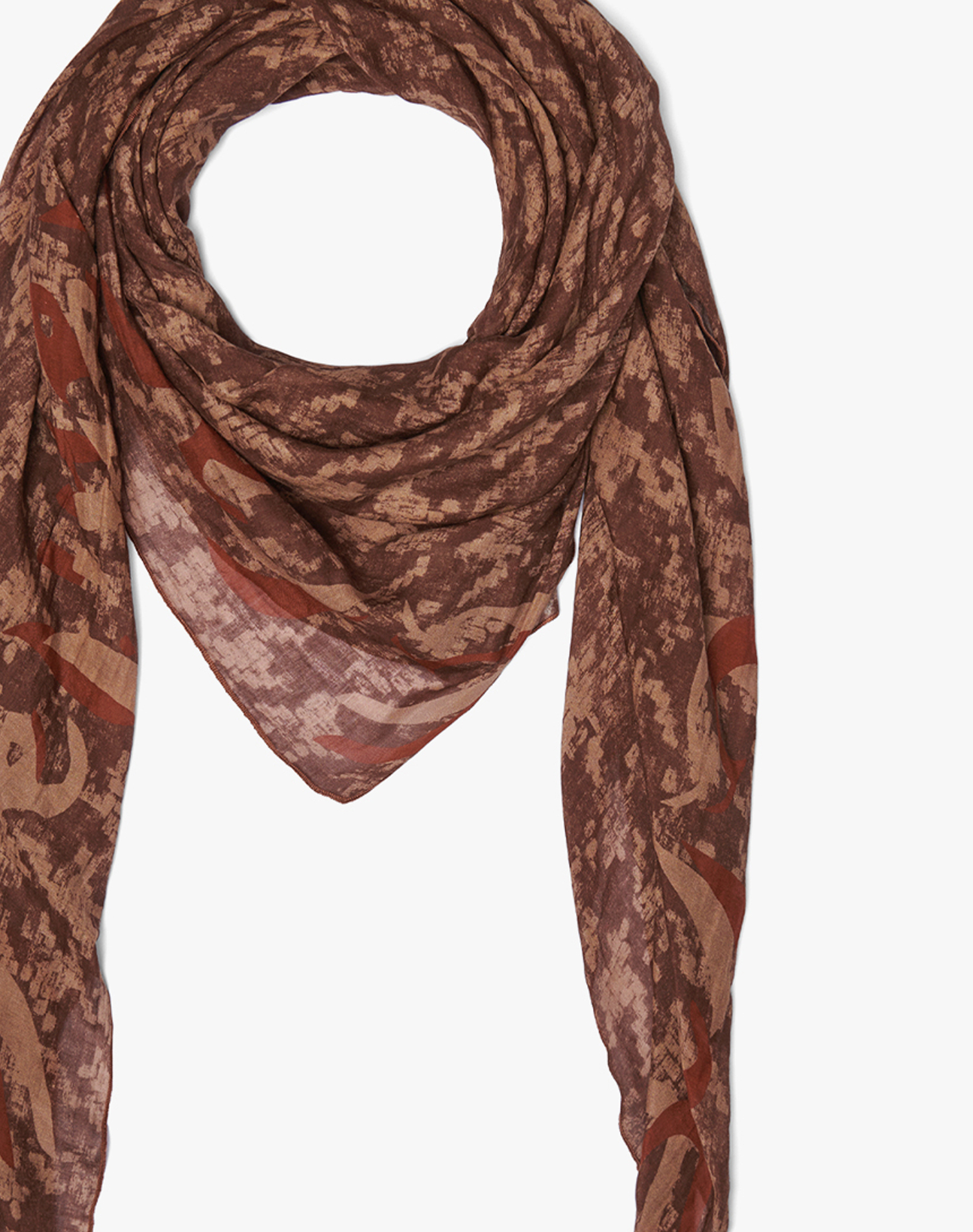 TRAPEZE SCARF IN COTTON AND SILK VOILE | Manila Grace