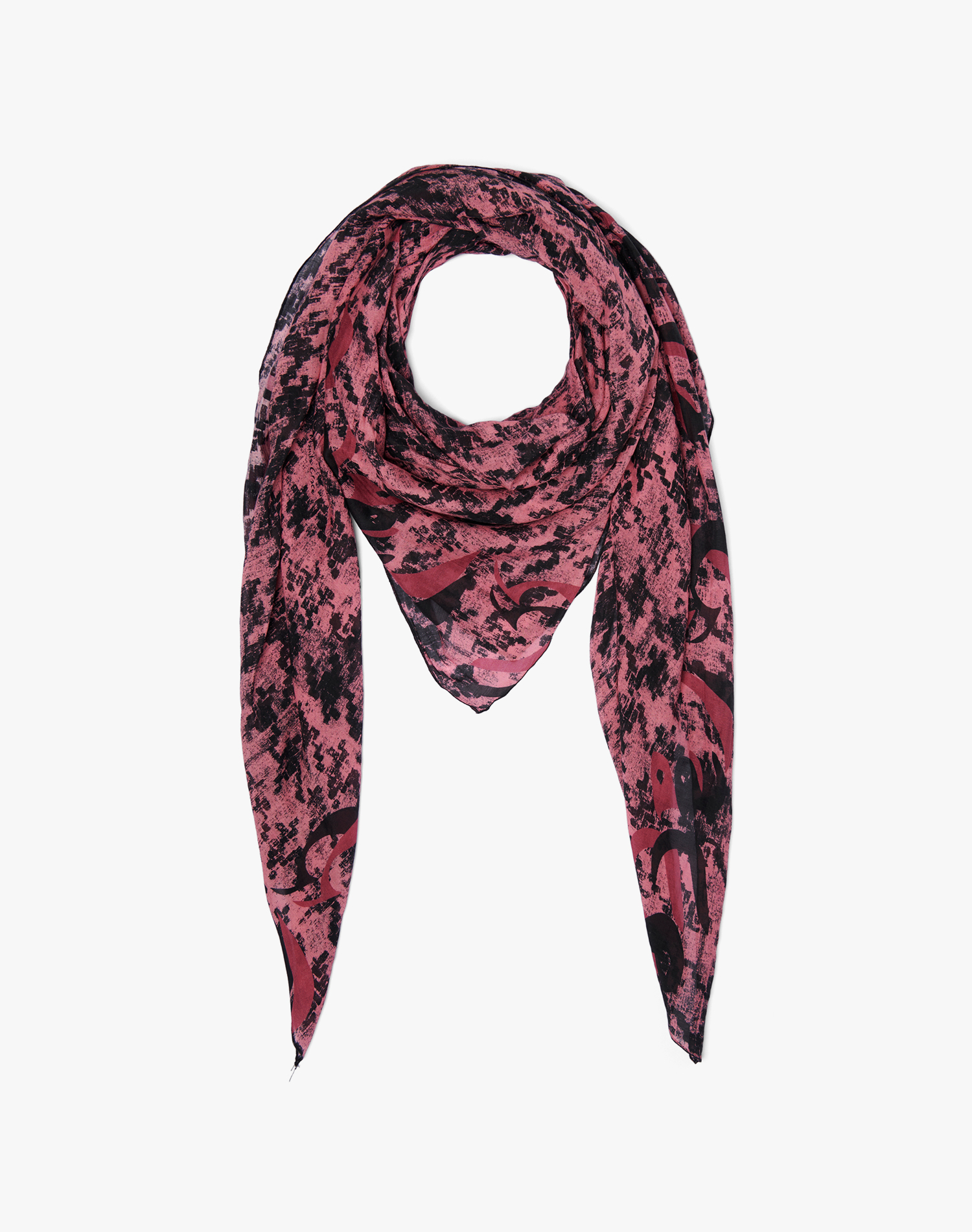 TRAPEZE SCARF IN COTTON AND SILK VOILE | Manila Grace