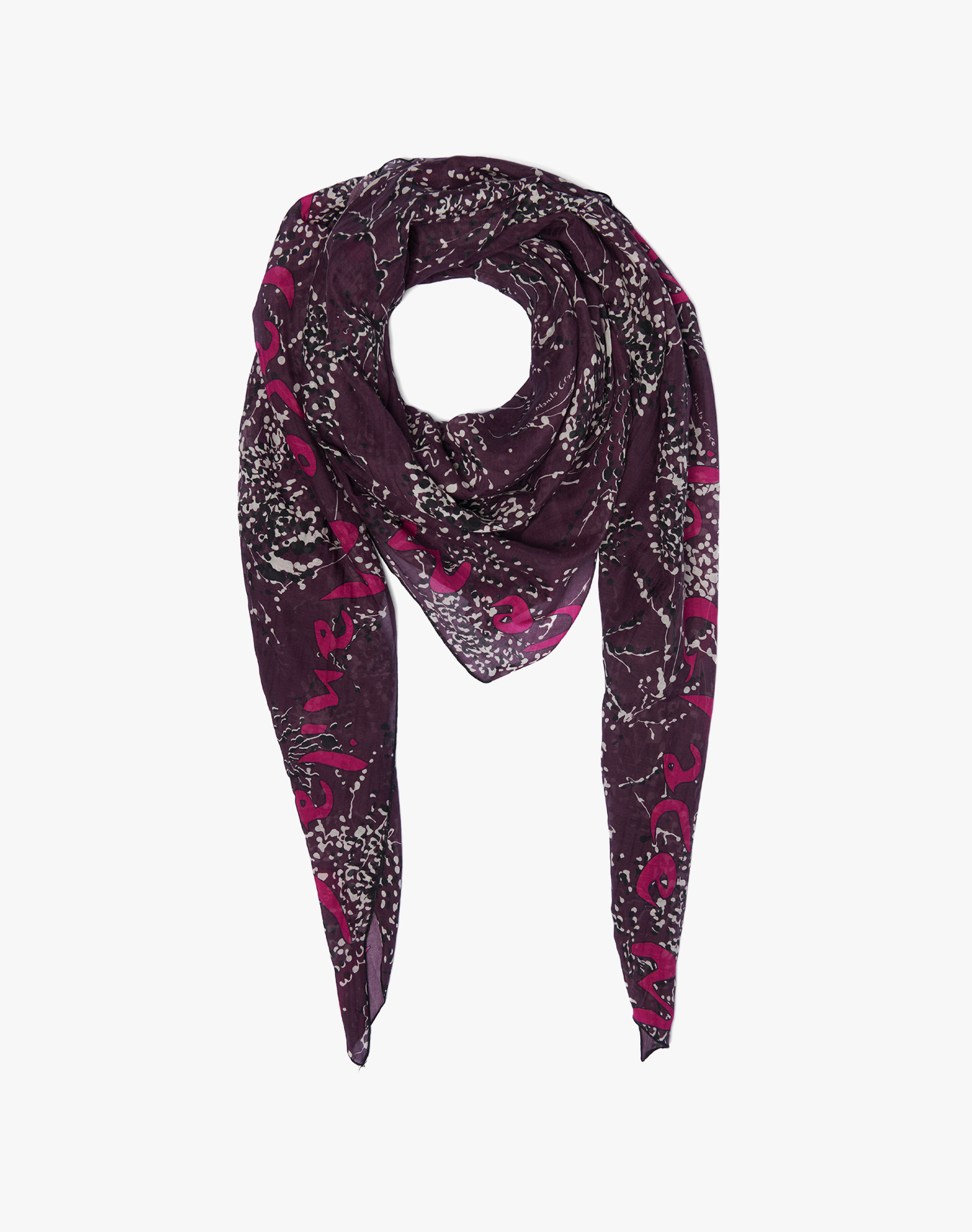 TRAPEZE SCARF IN COTTON AND SILK VOILE | Manila Grace