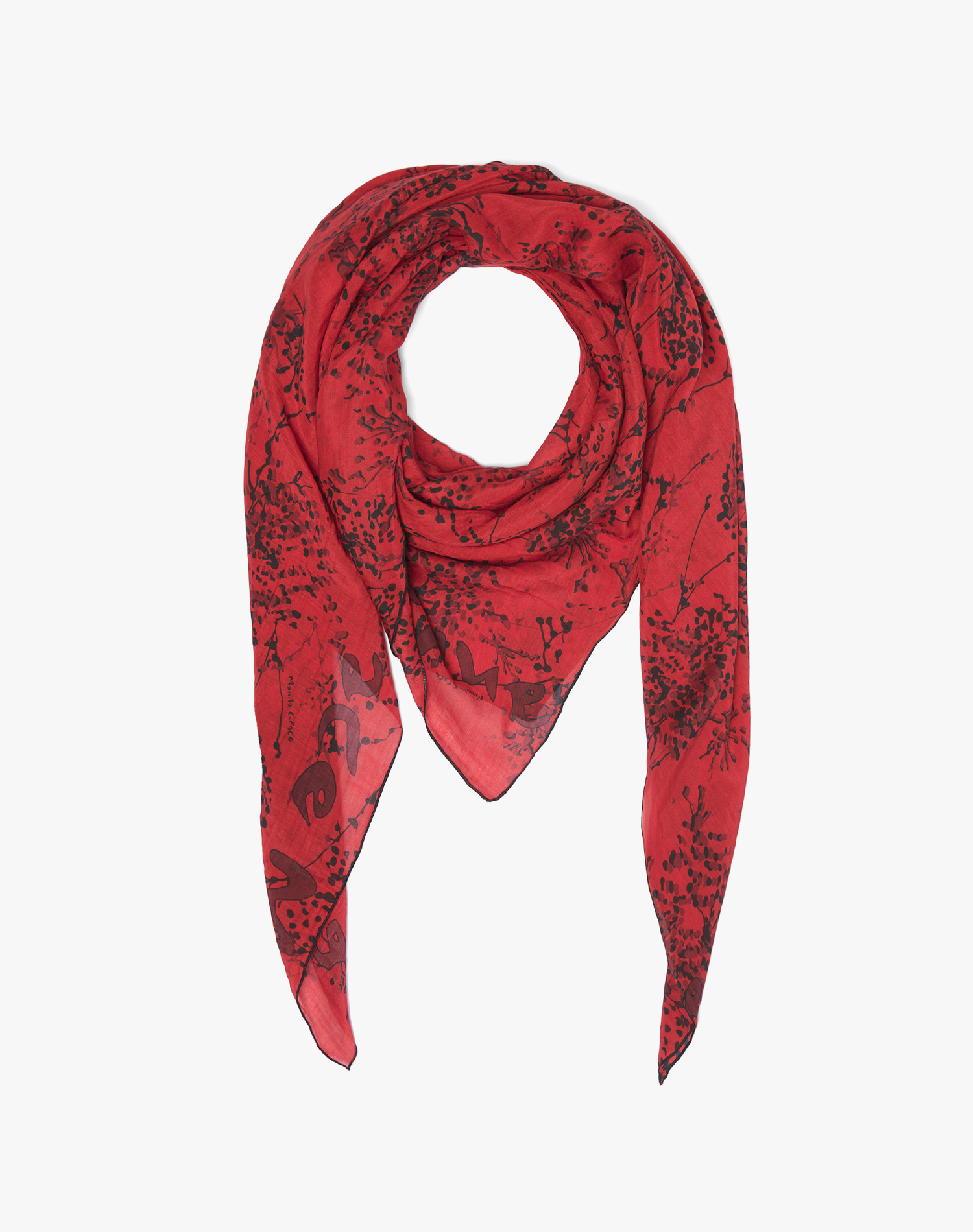 TRAPEZE SCARF IN COTTON AND SILK VOILE | Manila Grace