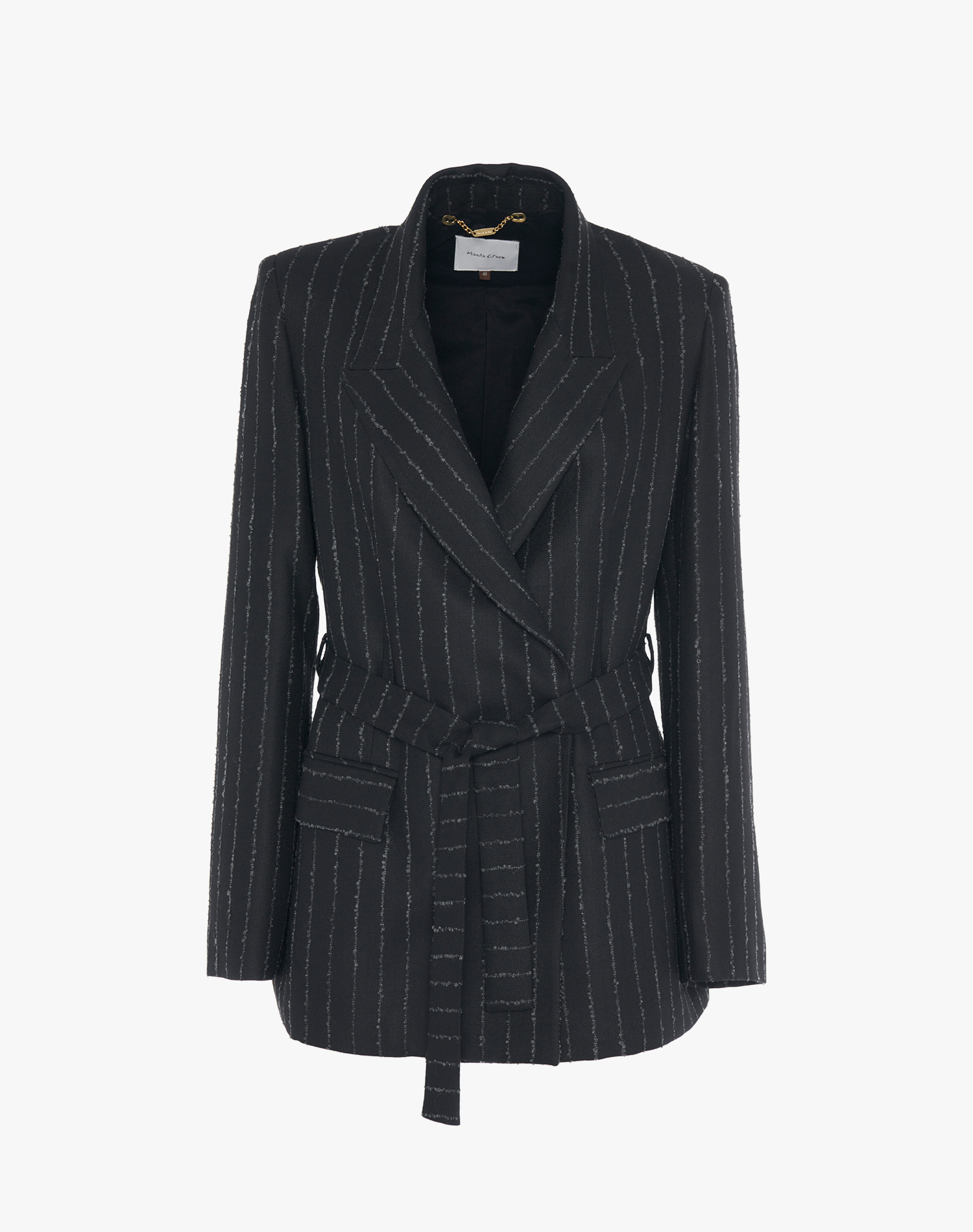 BLAZER OVER DOPPIO PETTO CON CINTURA | Manila Grace