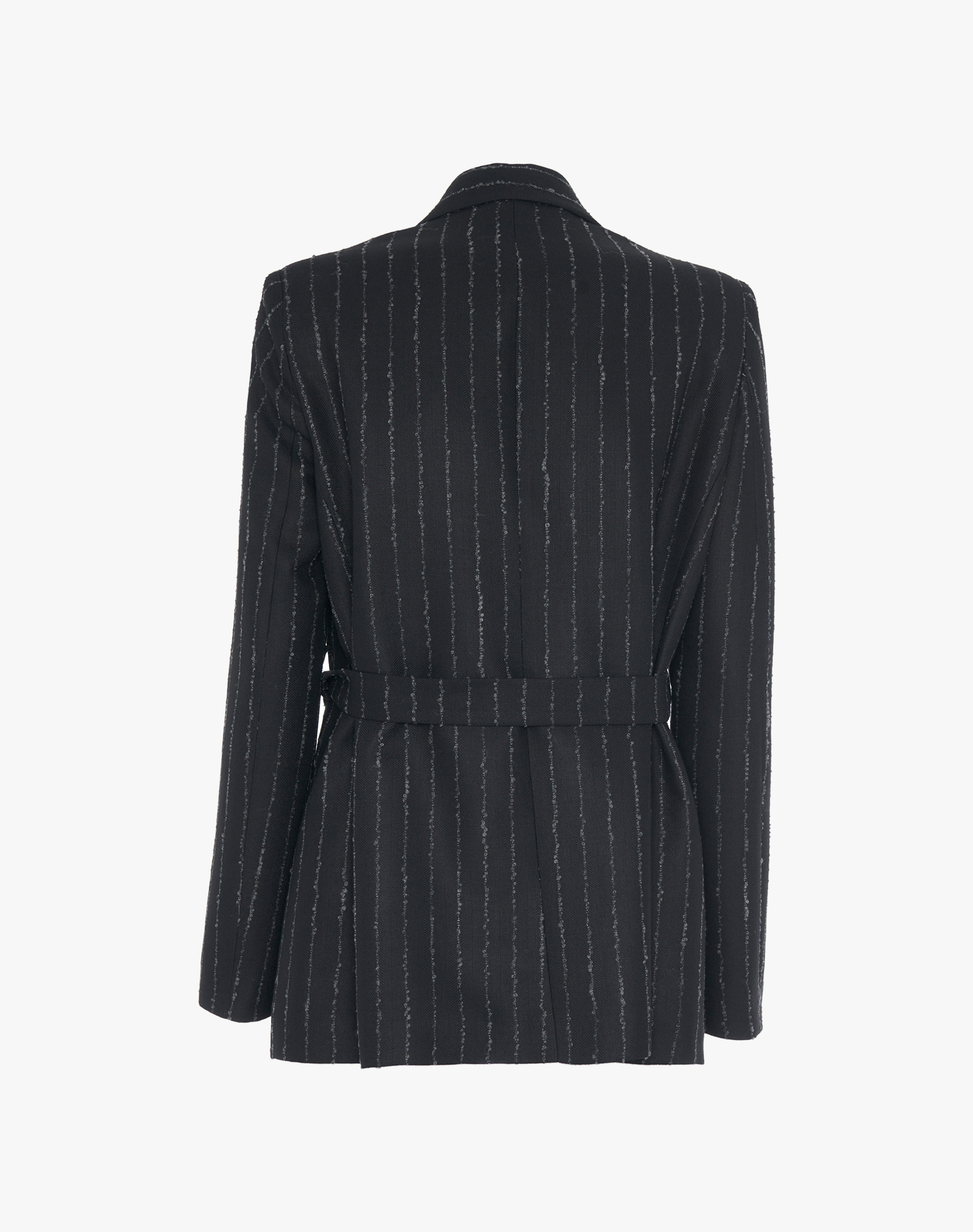 DOUBLE-BREASTED BLAZER WITH BELT | Manila Grace