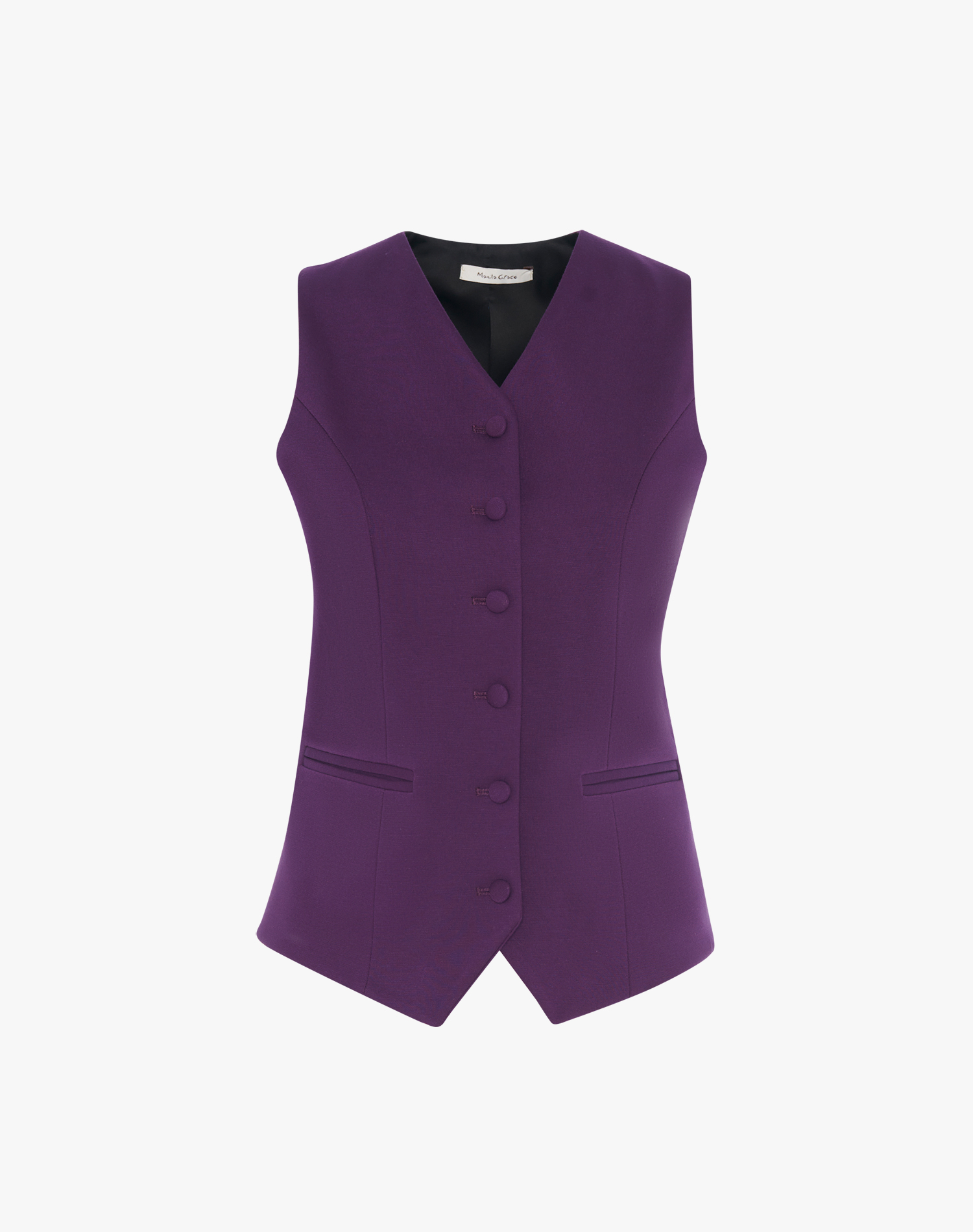 GILET CON TASCHE A FILETTO | Manila Grace