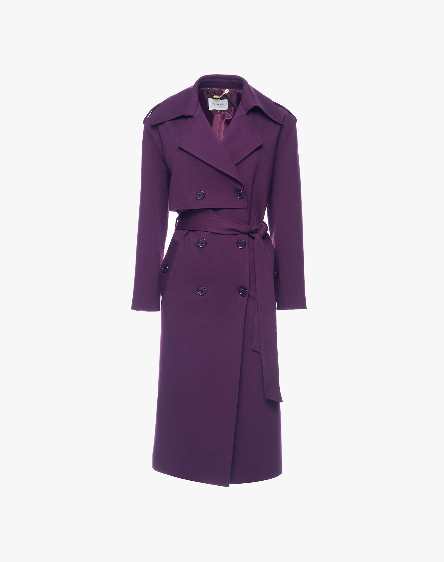 TRENCH COAT WITH BREASTPLATE | Manila Grace