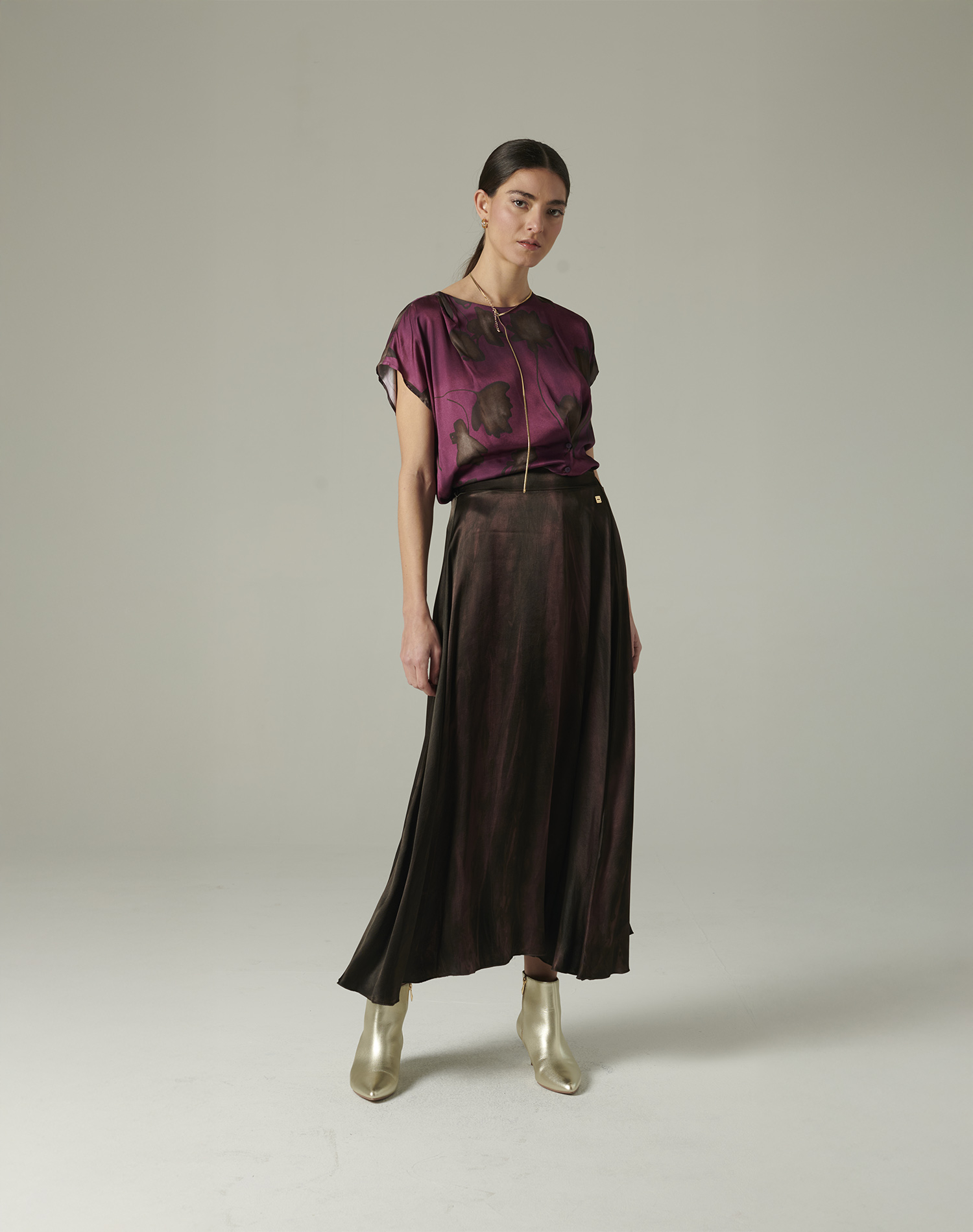 TIE-DYE FLARED SKIRT | Manila Grace