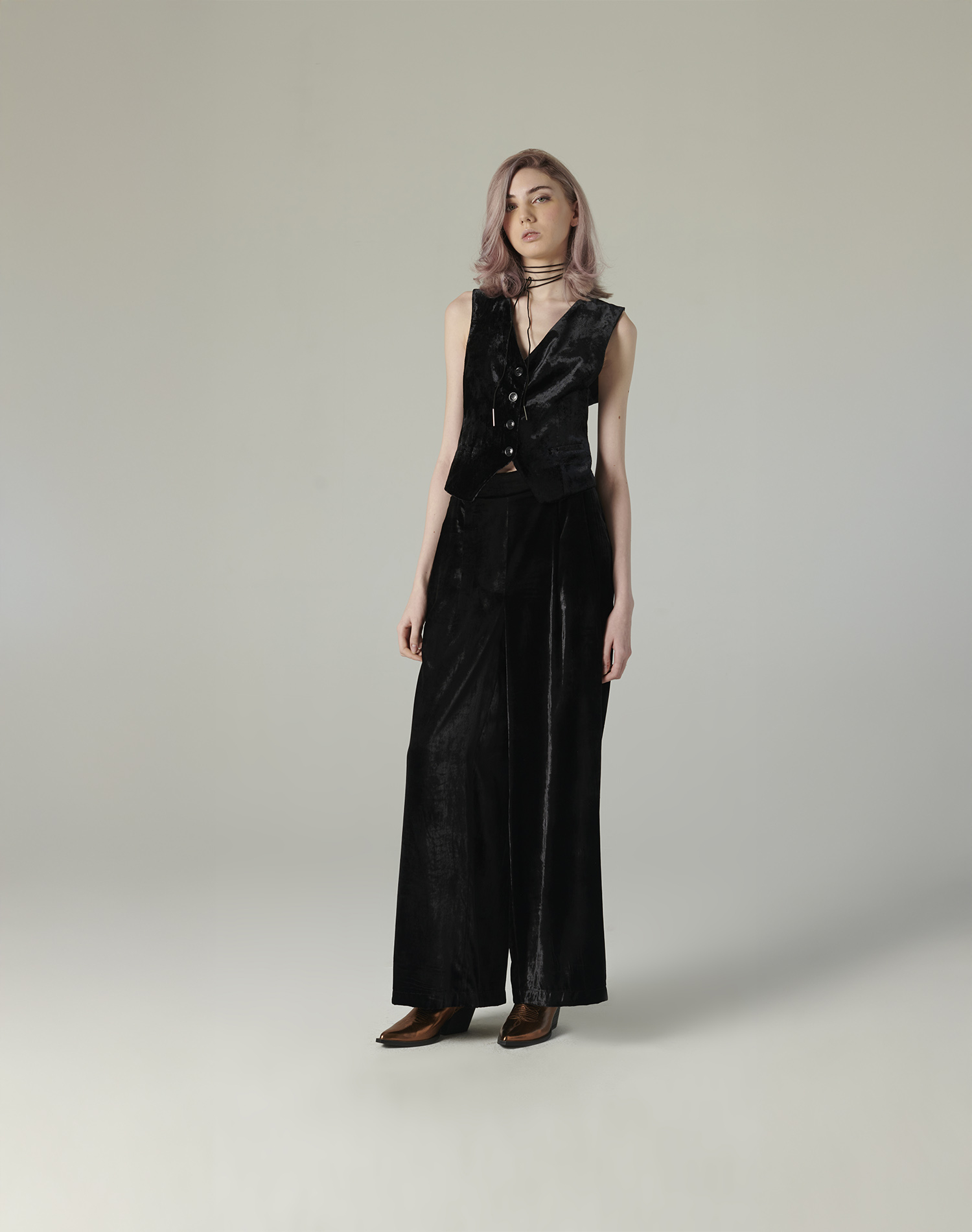 VELVET PALAZZO PANTS | Manila Grace
