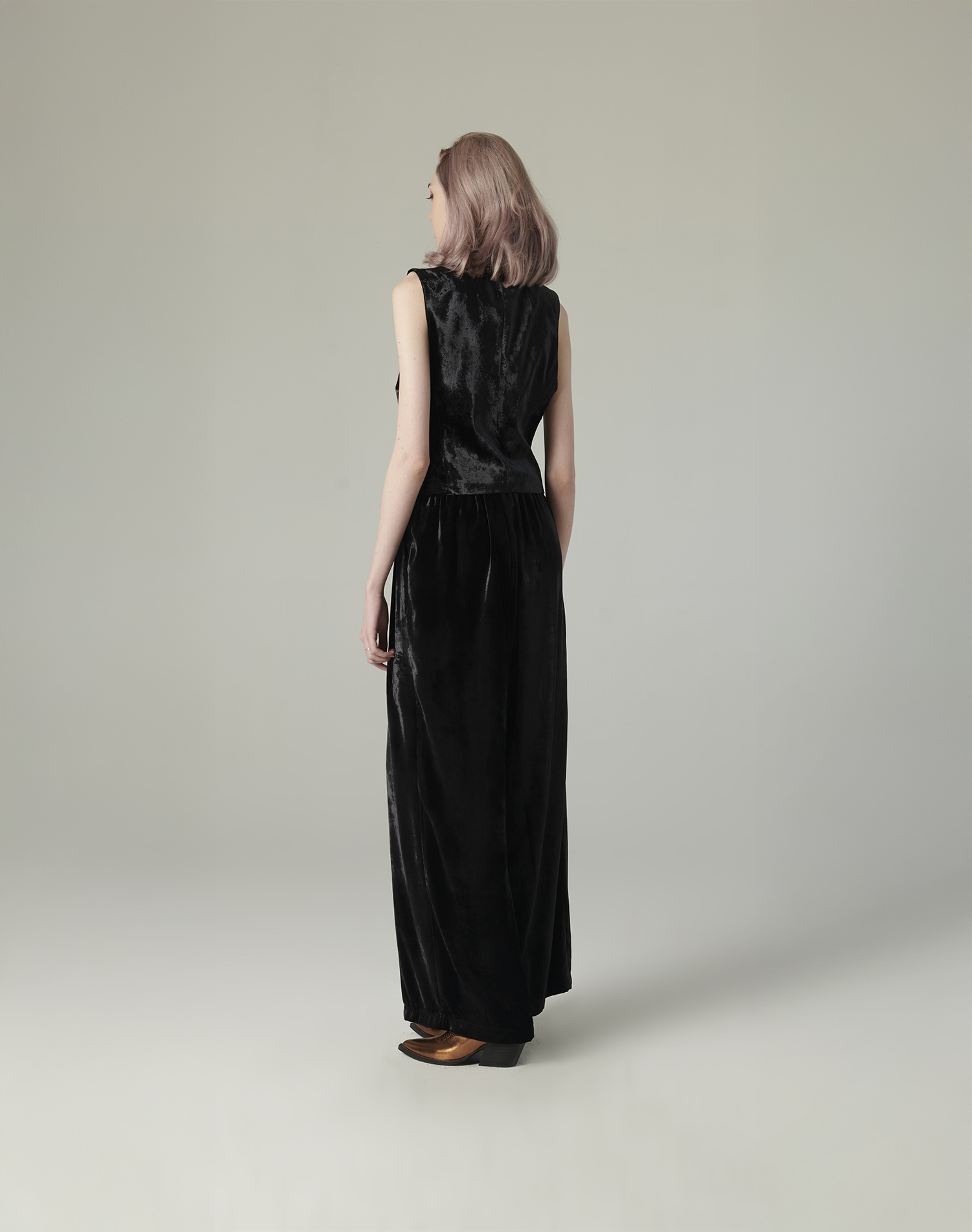 VELVET PALAZZO PANTS | Manila Grace