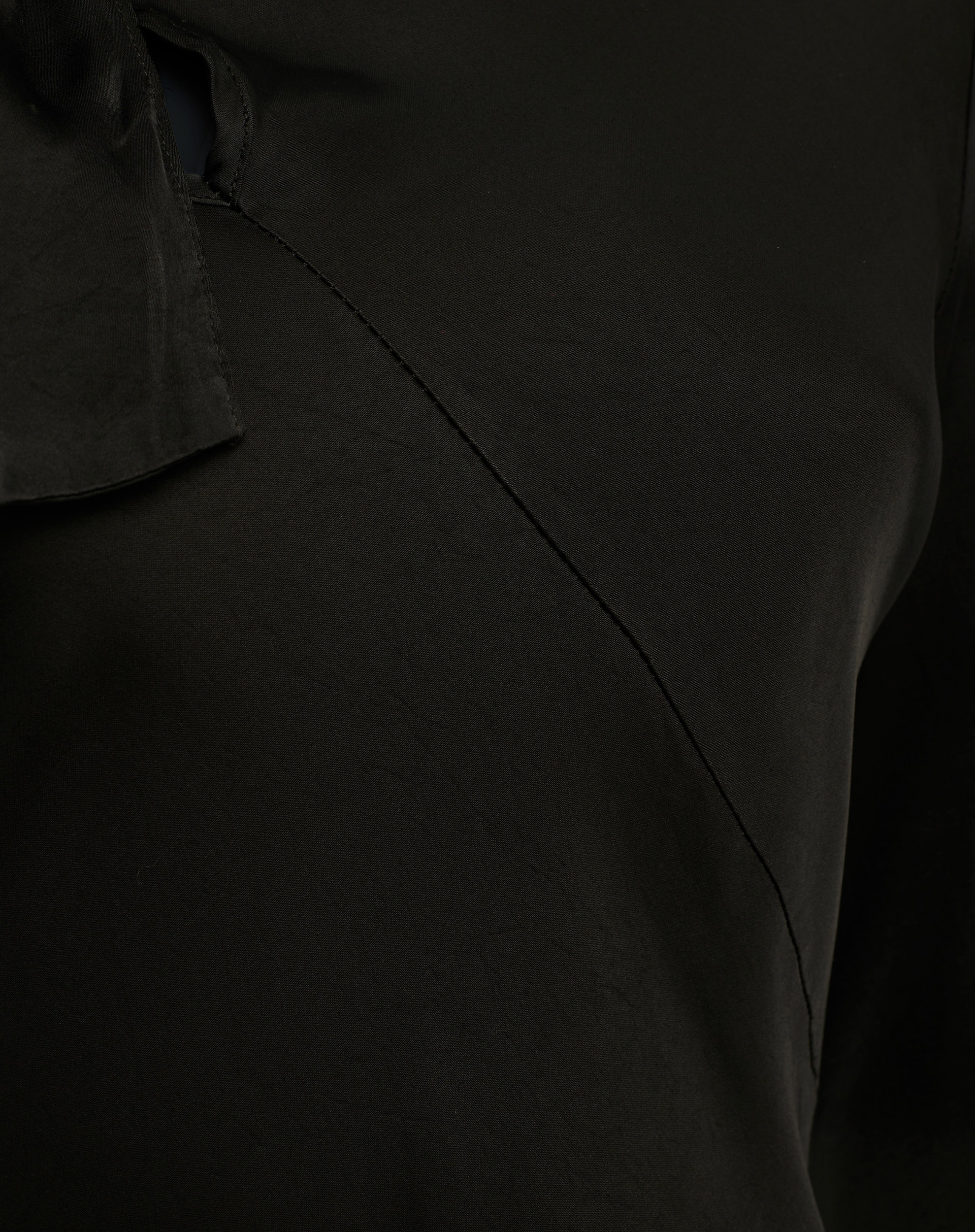 Black Dress With Bow At The Neck - BLACK - Manila Grace | Official Website
