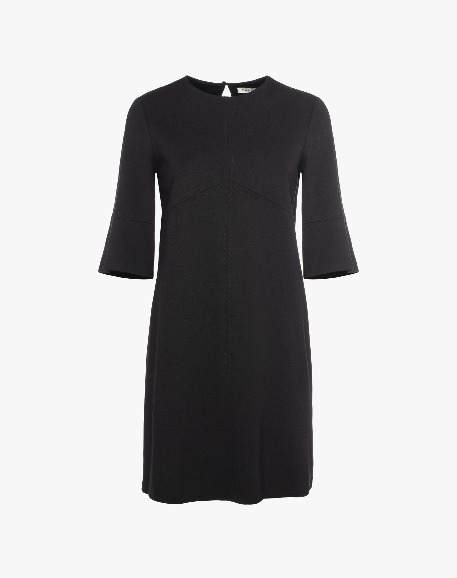 Straight Dress With 3/4 Sleeves - DRESSES - Manila Grace | Official Website