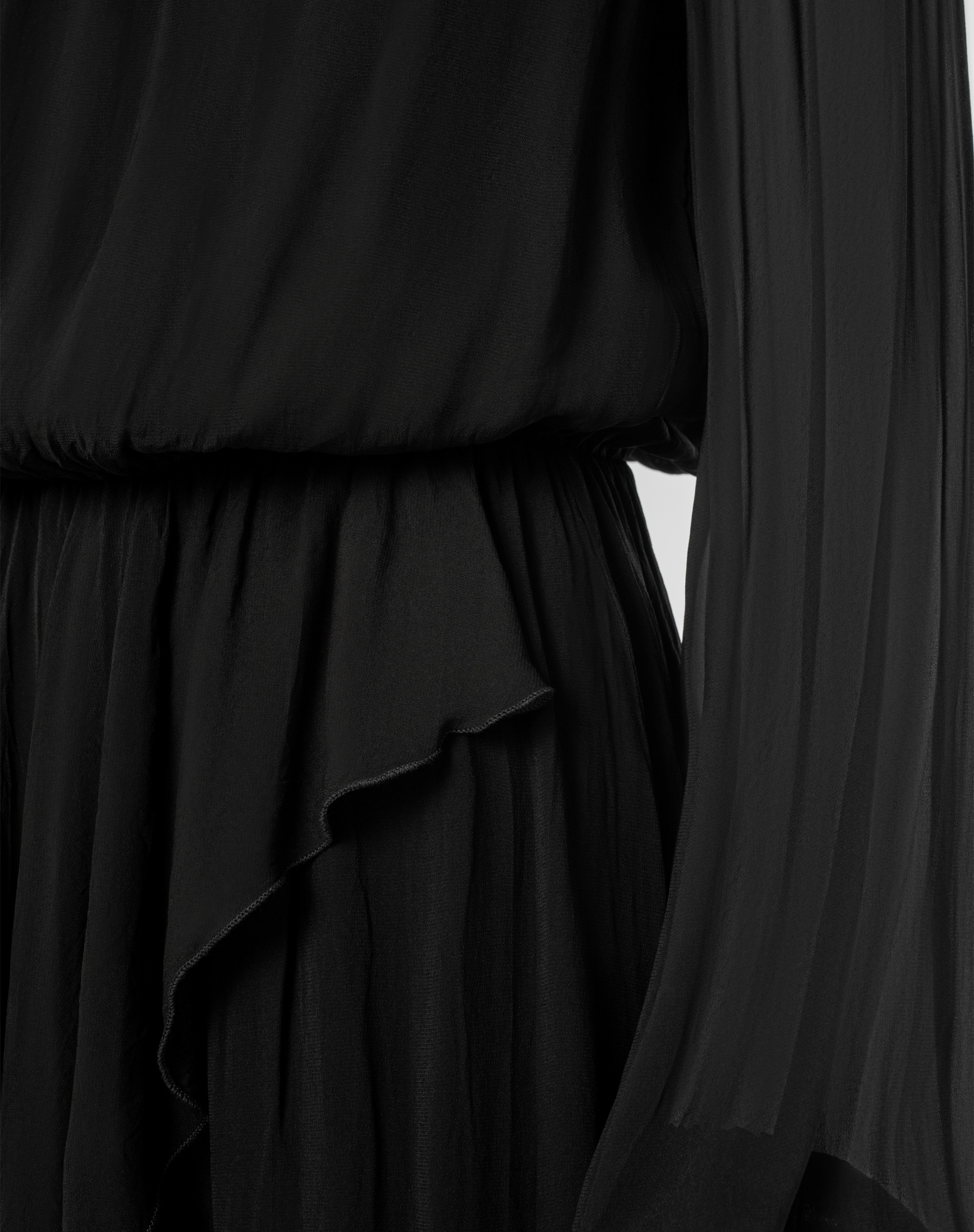 Short Viscose Dress - BLACK - Manila Grace | Official Website