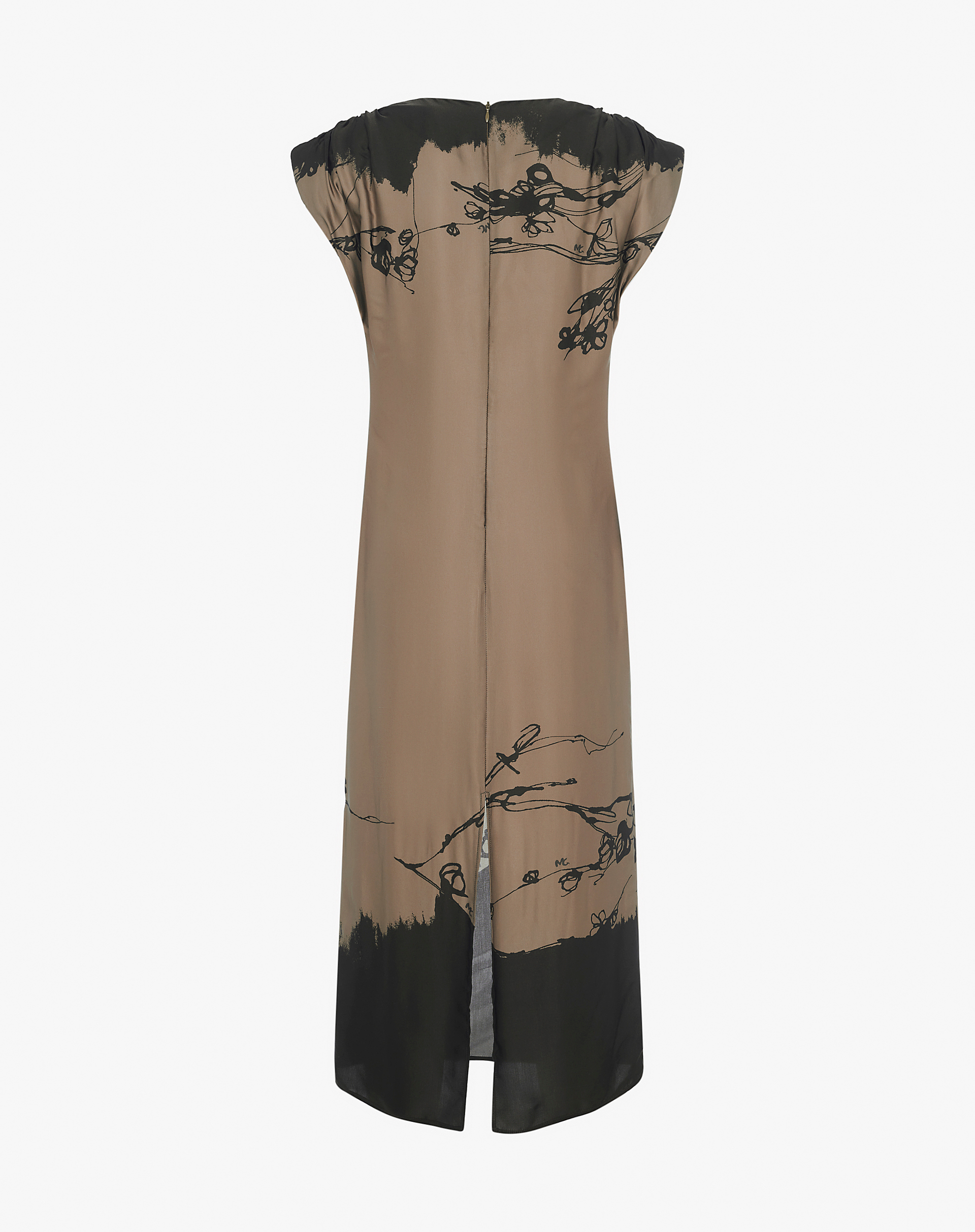 Midi Dress With Sequins And Thin Straps - DRESSES - Manila Grace | Official Website
